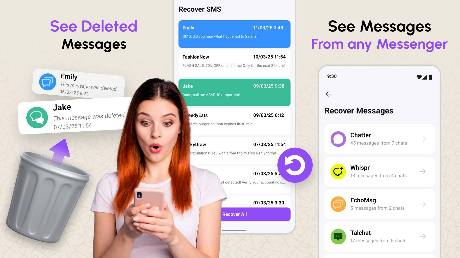 اسکرین شات 7 برنامه View Deleted Messages
