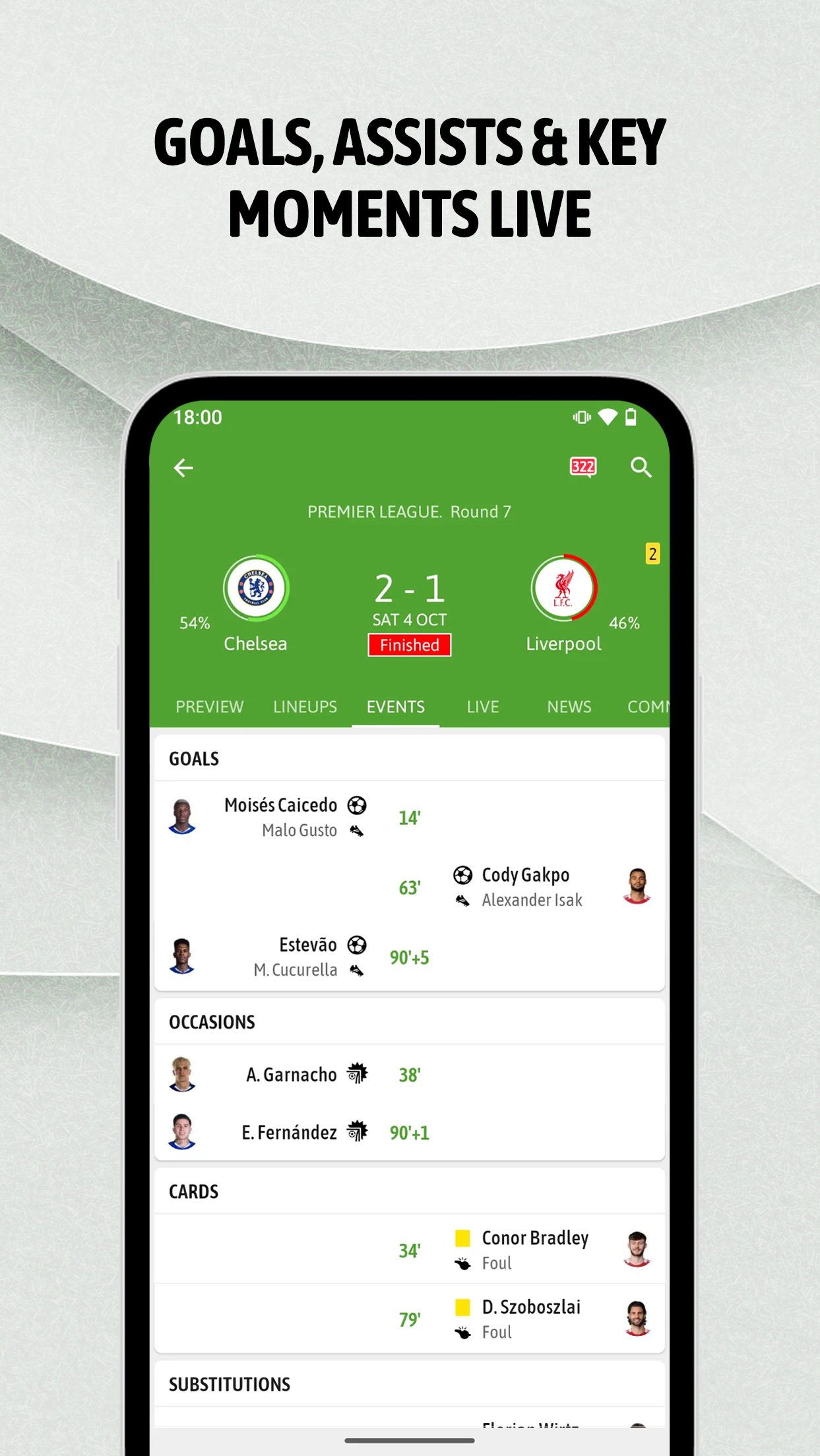 اسکرین شات 2 برنامه BeSoccer: Soccer Live Score