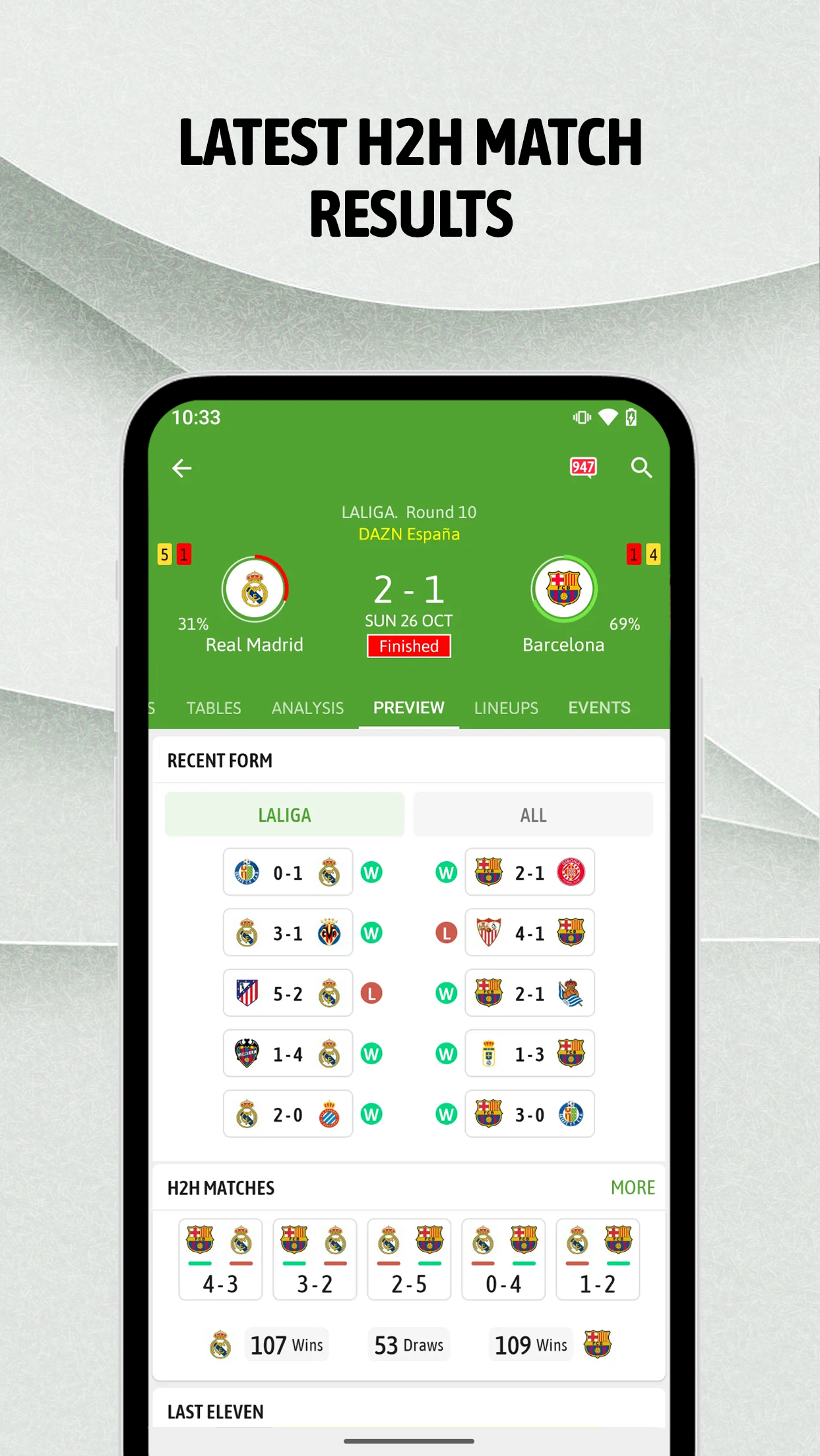 اسکرین شات 3 برنامه BeSoccer: Soccer Live Score