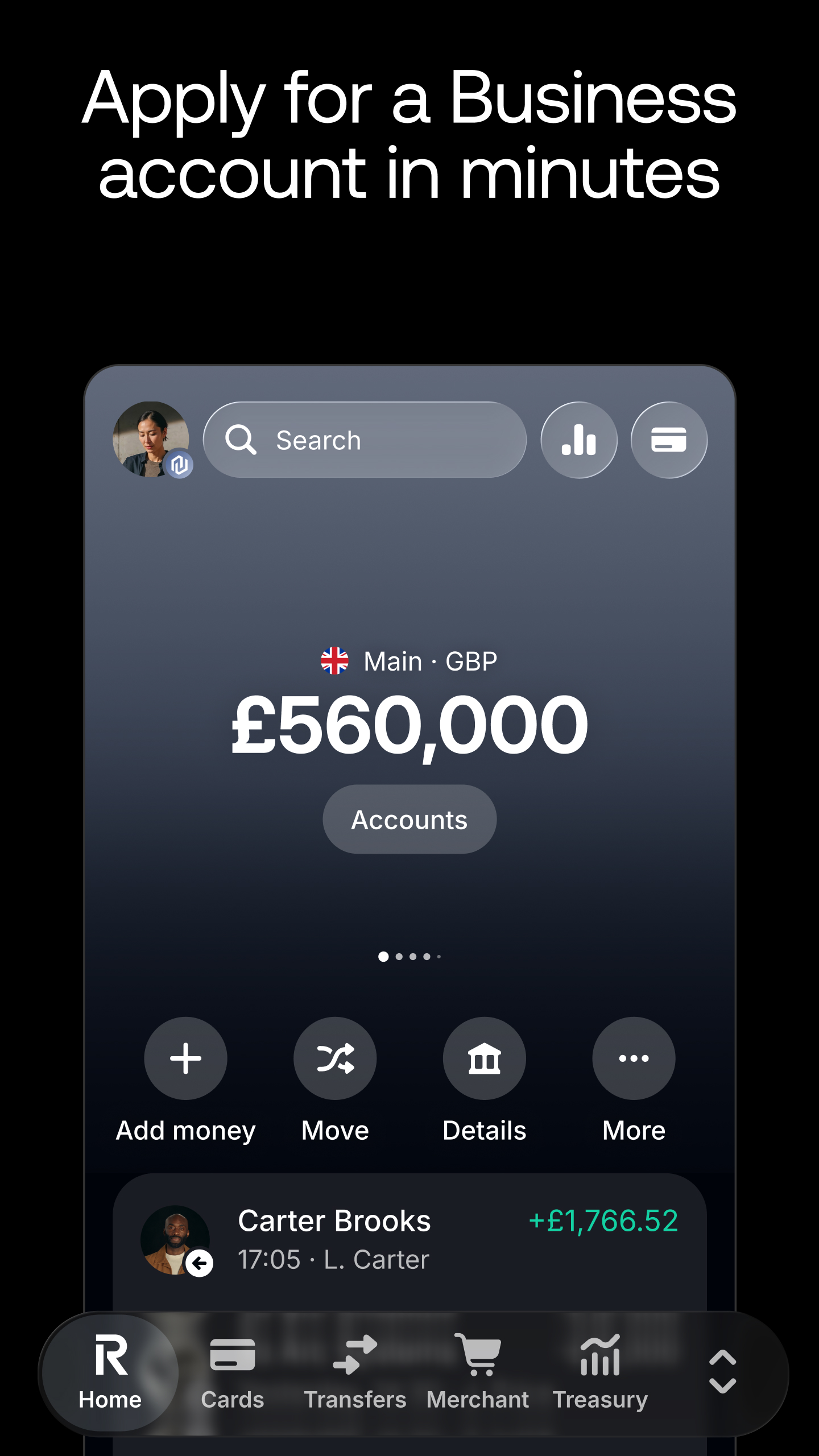اسکرین شات 2 برنامه Revolut Business