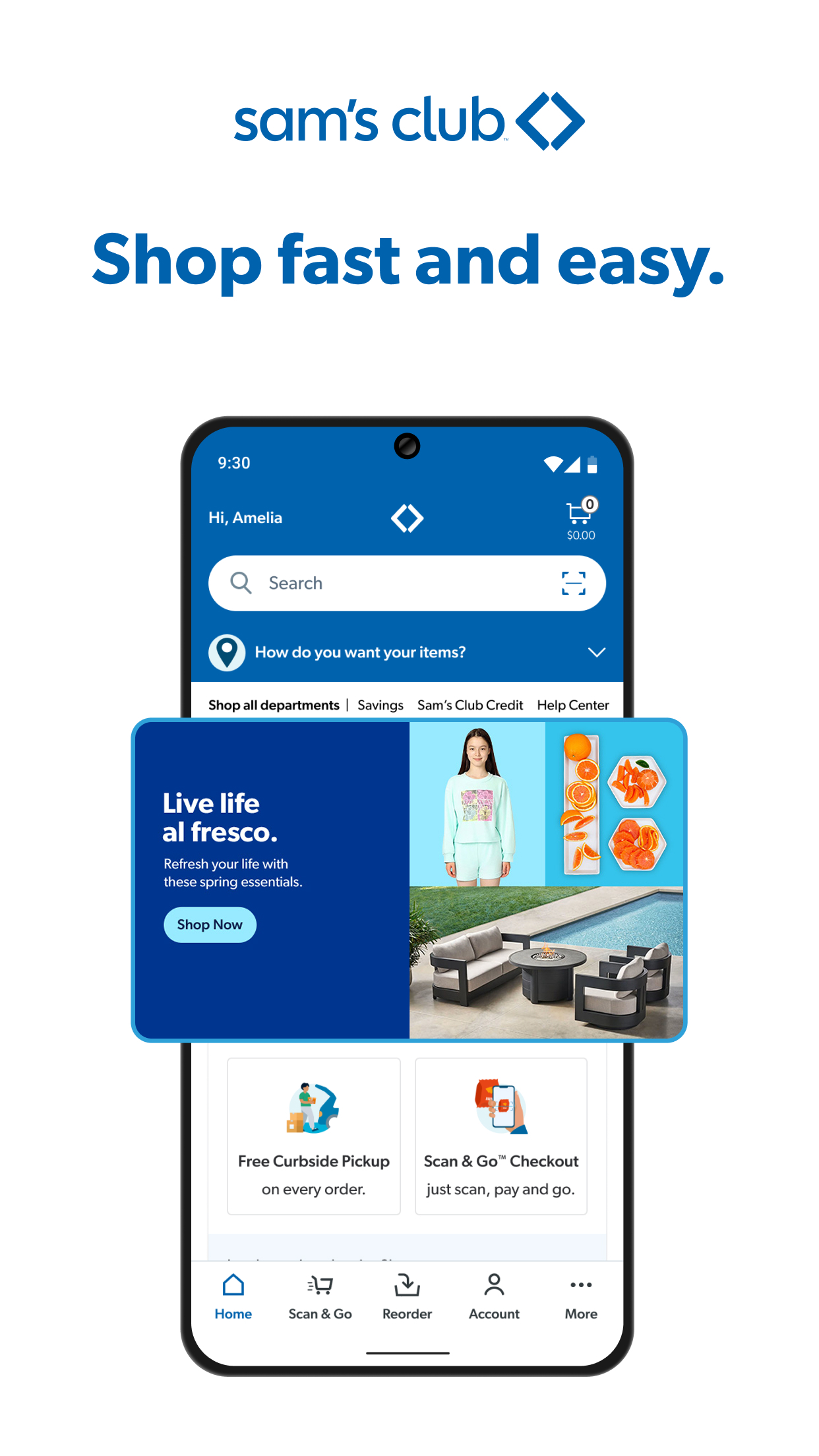 اسکرین شات 1 برنامه Sam's Club: Shopping & Savings