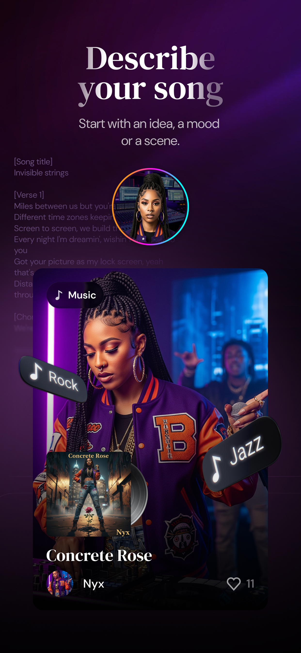 اسکرین شات 2 برنامه Napster - AI Music & Experts