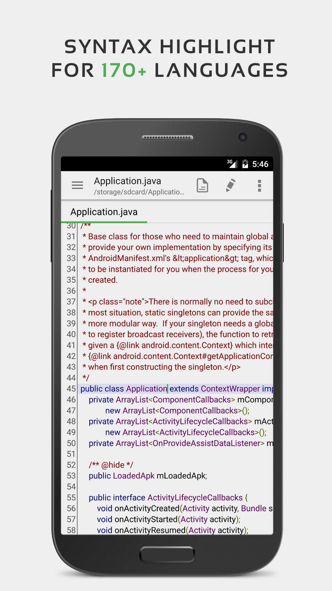 اسکرین شات 1 برنامه QuickEdit Text Editor