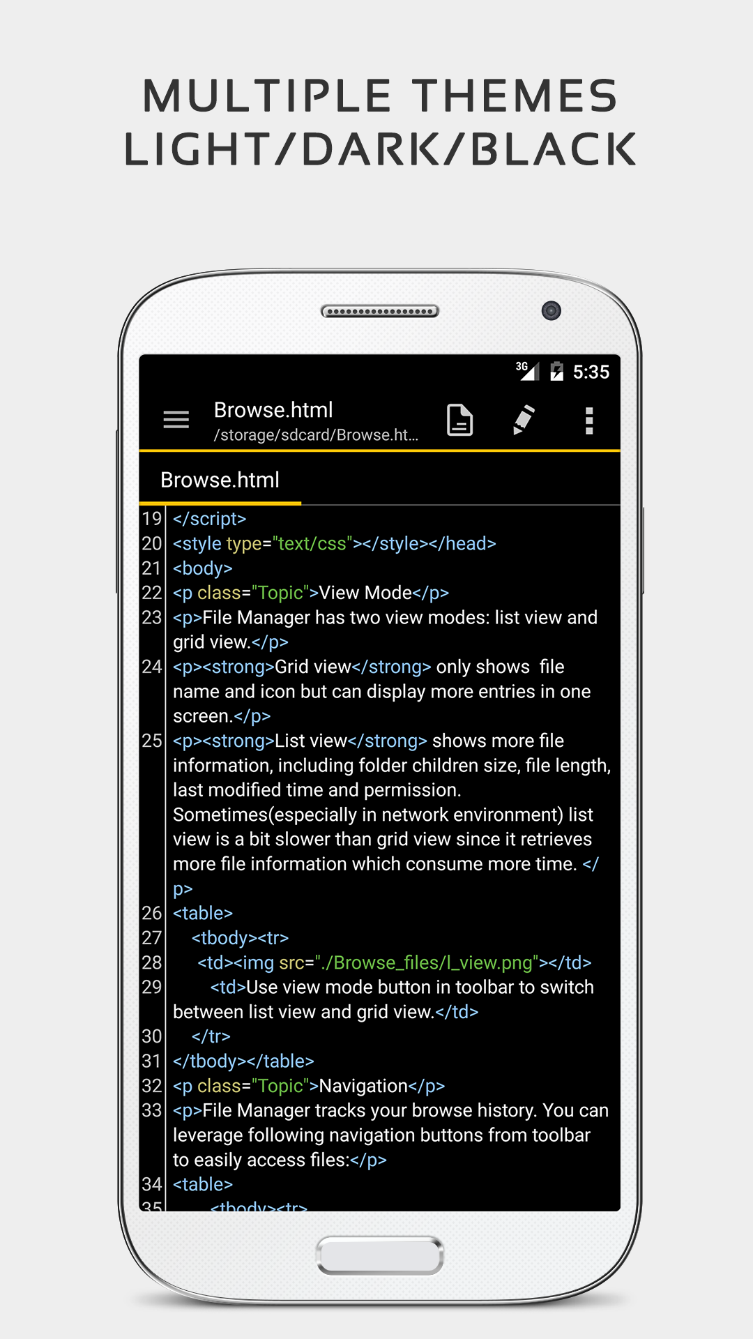 اسکرین شات 5 برنامه QuickEdit Text Editor