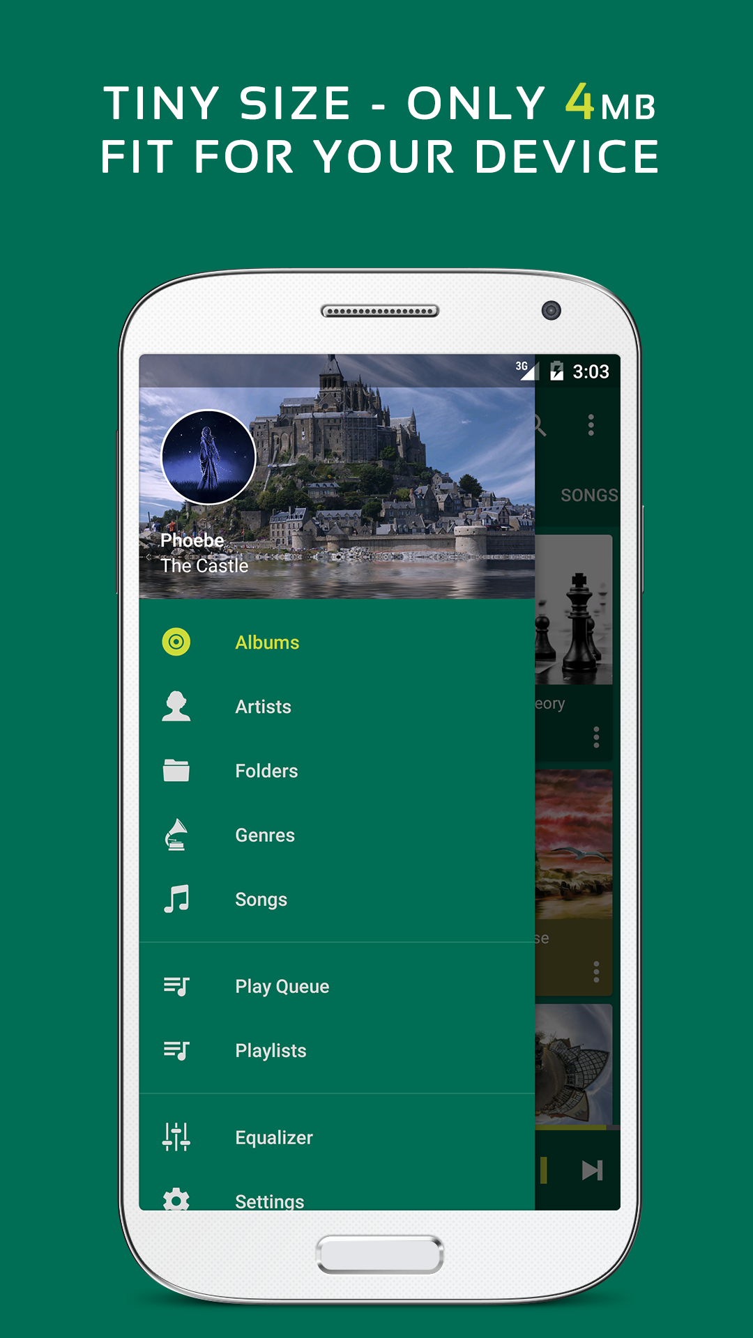 اسکرین شات 3 برنامه Pulsar Music Player