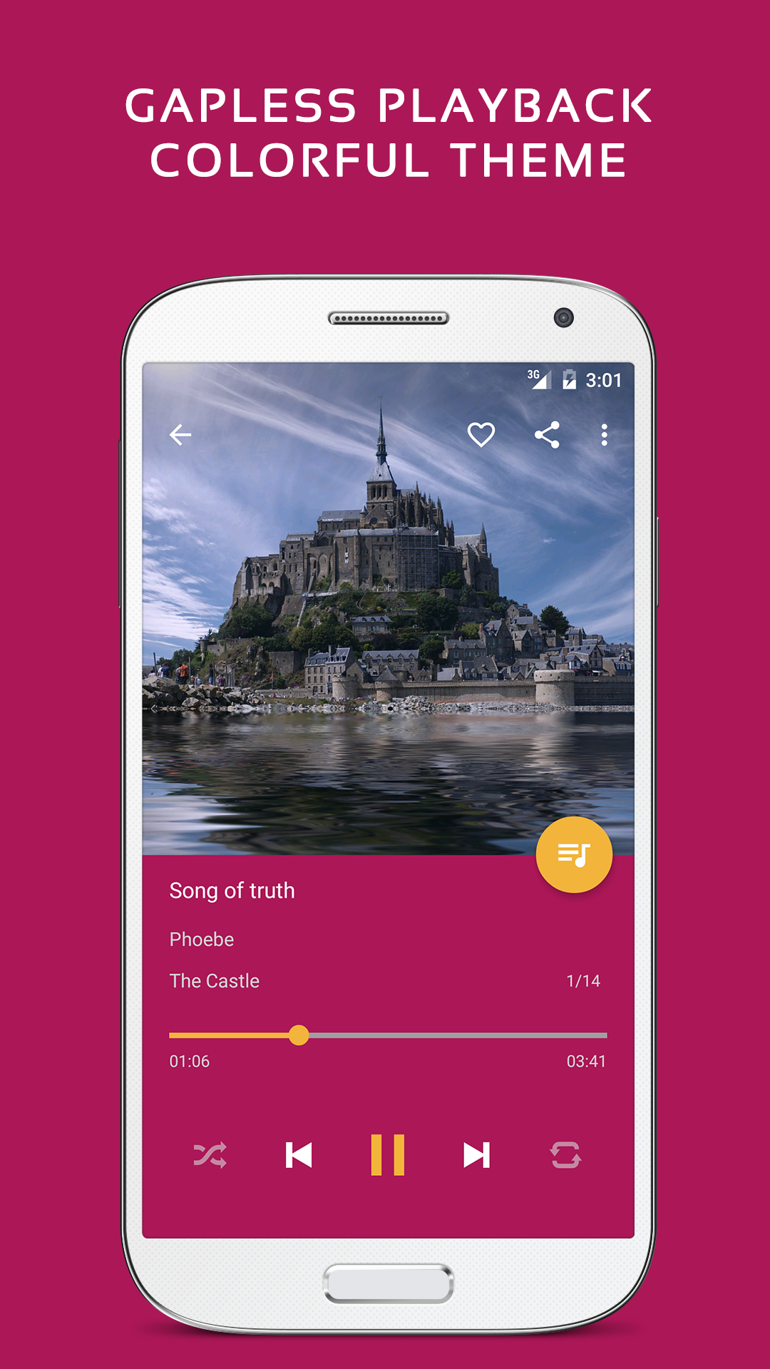 اسکرین شات 2 برنامه Pulsar Music Player