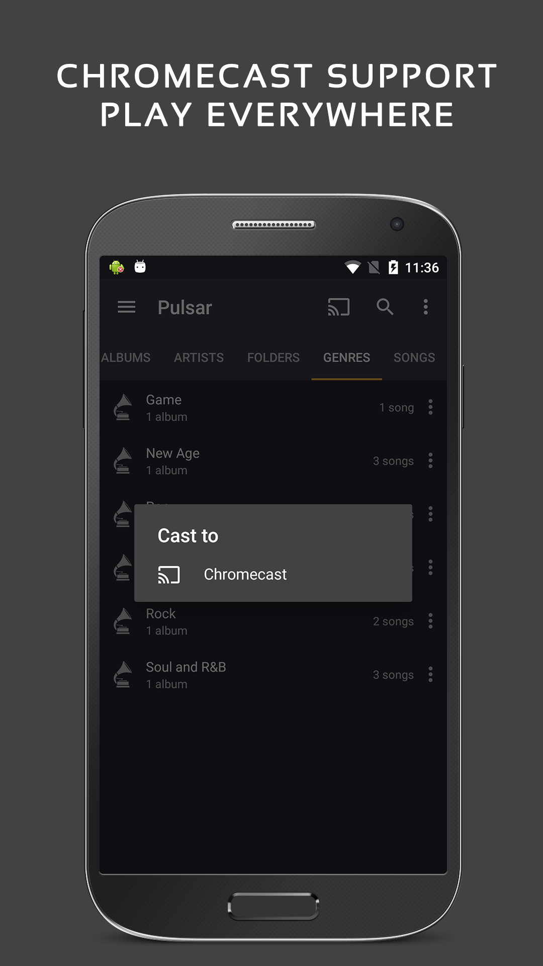 اسکرین شات 7 برنامه Pulsar Music Player