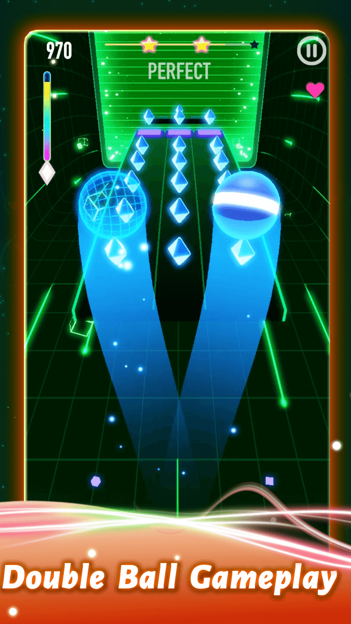 اسکرین شات 3 بازی Rolling Twins: Music Ball Rush