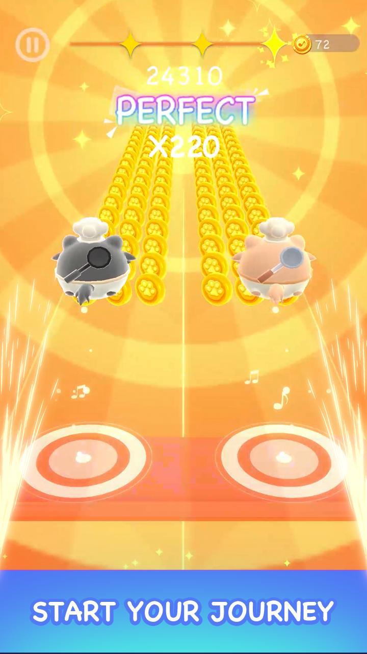 اسکرین شات 4 بازی Two Cats - Dancing Music Games