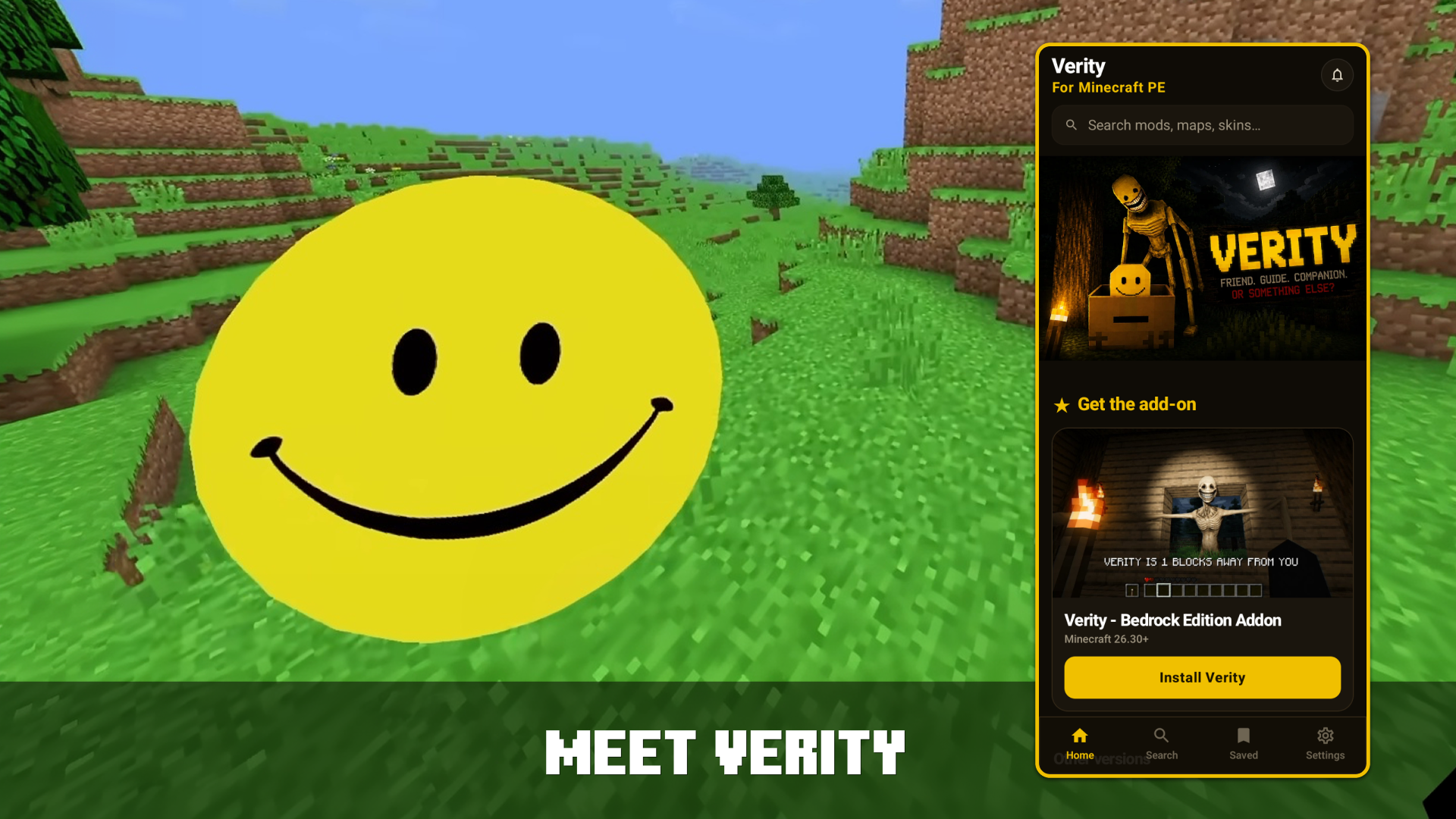 اسکرین شات 1 برنامه Verity Mod for Minecraft PE