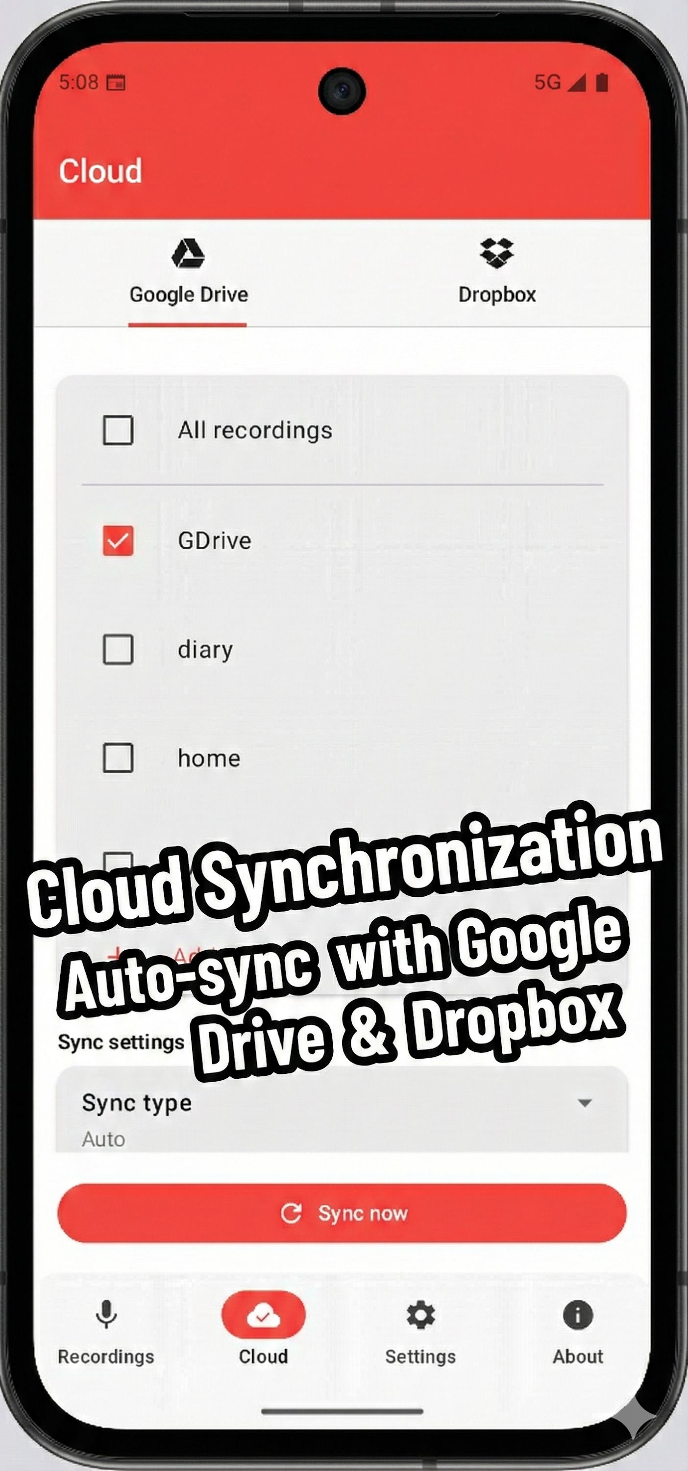 اسکرین شات 3 برنامه Wear Audio Recorder