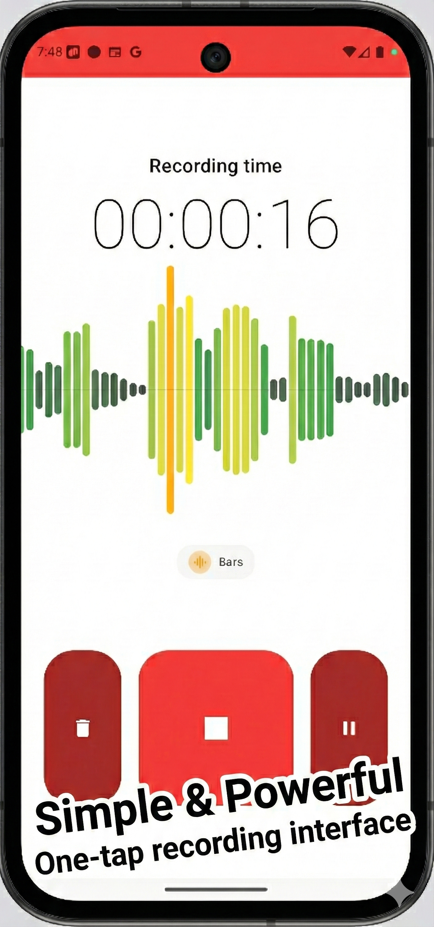 اسکرین شات 1 برنامه Wear Audio Recorder
