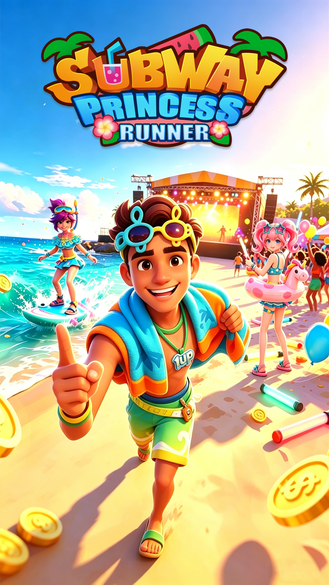 اسکرین شات 1 بازی Subway Princess Runner