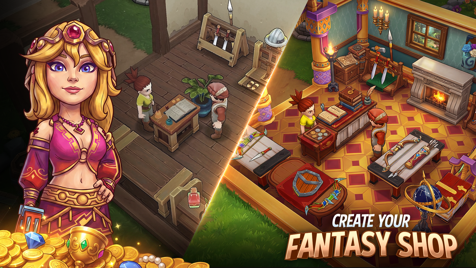 اسکرین شات 2 بازی Shop Titans: Crafting Tycoon