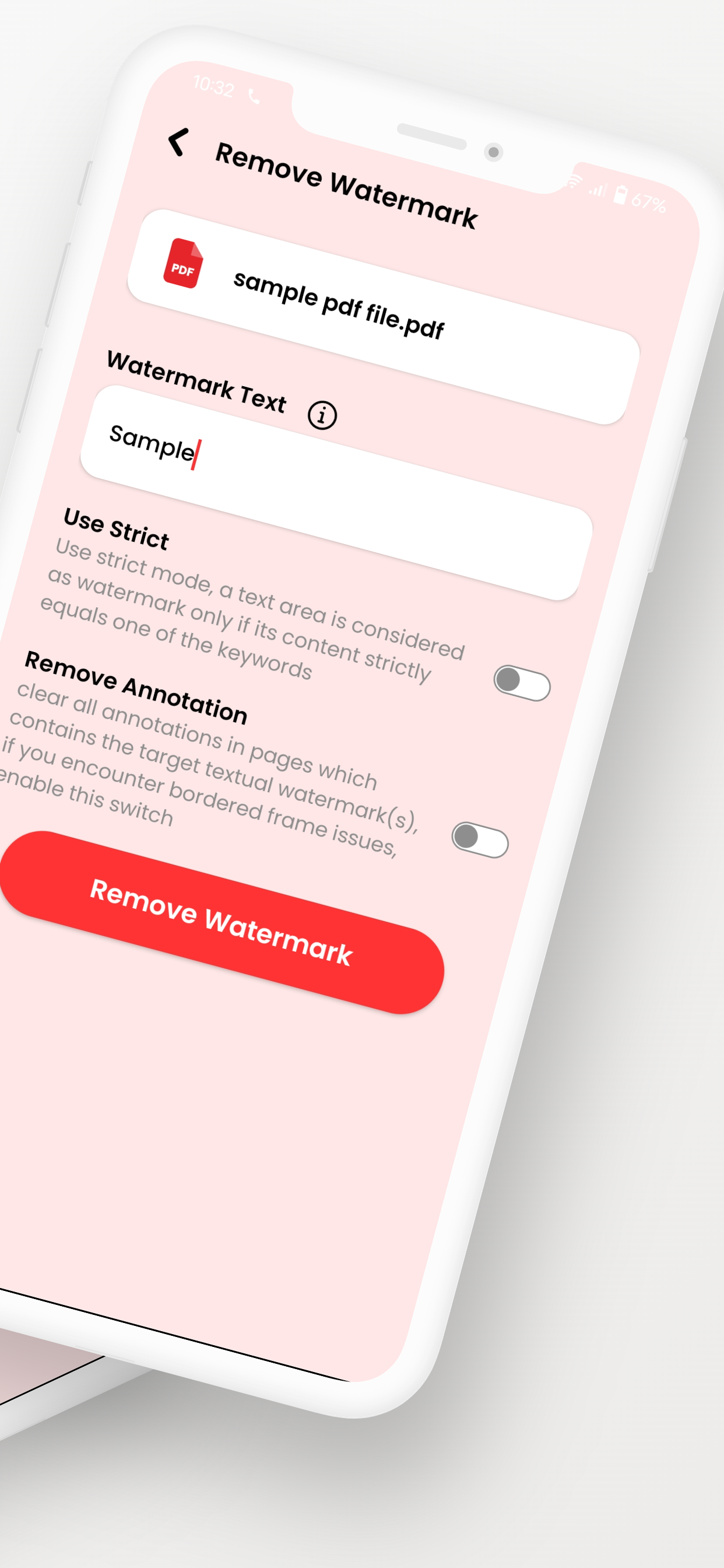 اسکرین شات 3 برنامه PDF Watermark Remover