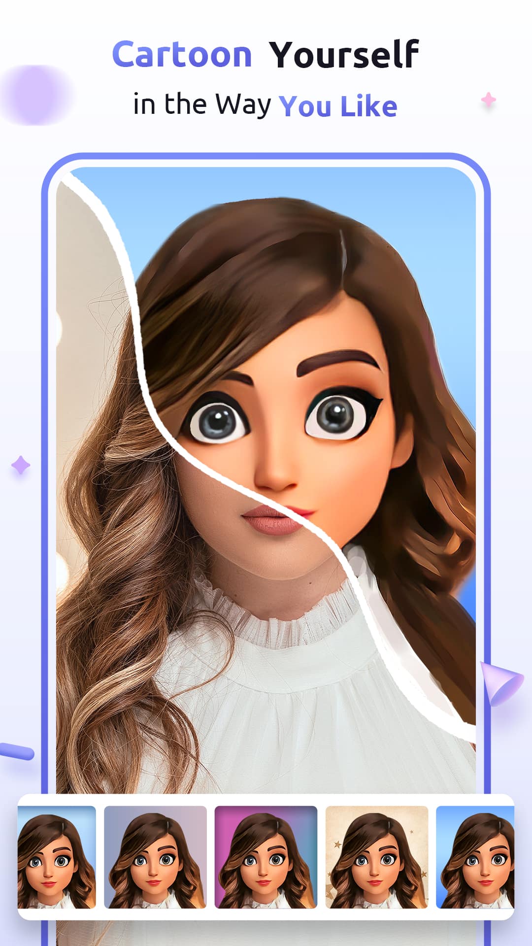 اسکرین شات 3 برنامه ToonHub - Cartoon Photo Editor