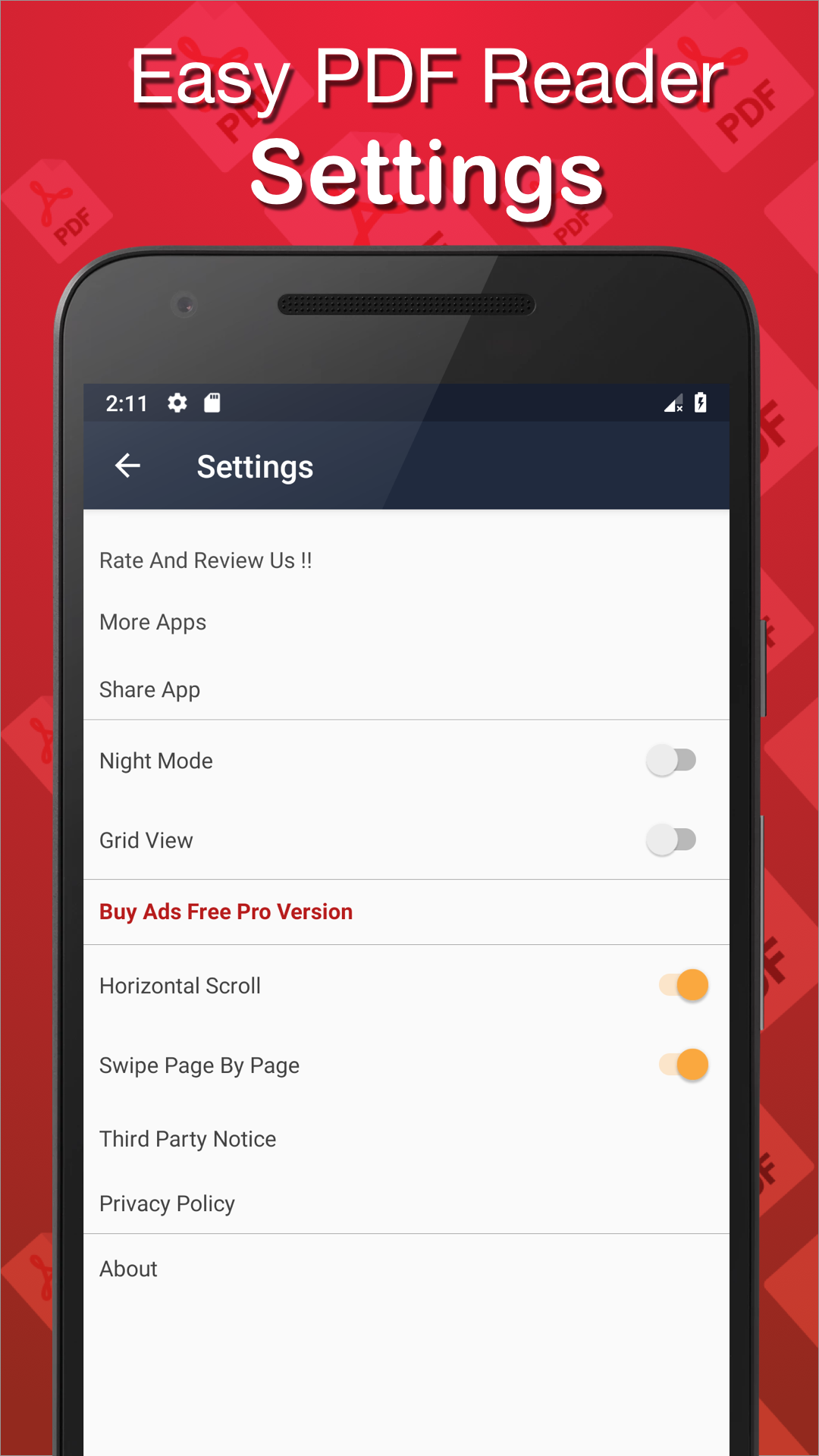 اسکرین شات 6 برنامه Simple PDF Reader - 2026