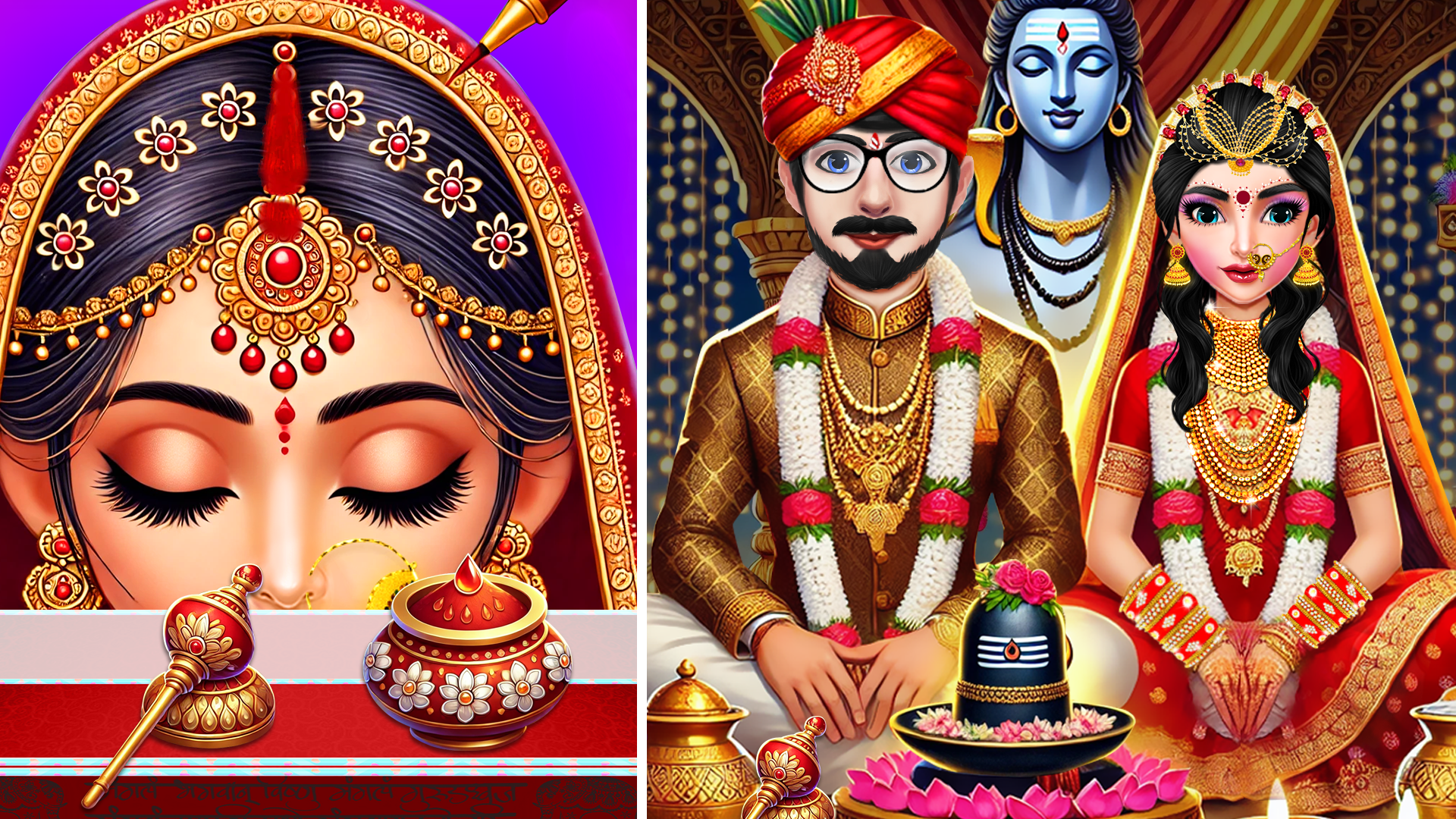 اسکرین شات 1 برنامه Indian Hindu Wedding Girl Game