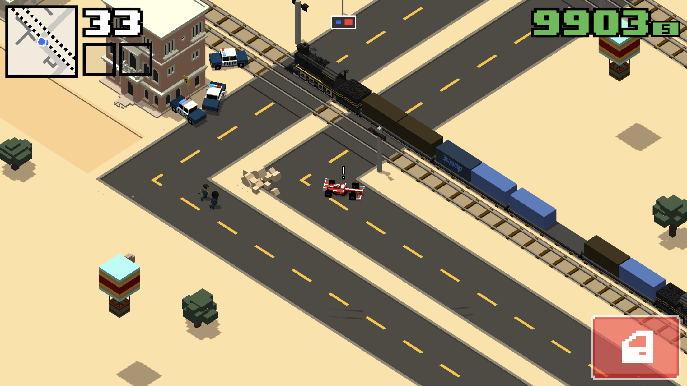 اسکرین شات 5 بازی Smashy Road: Wanted 2