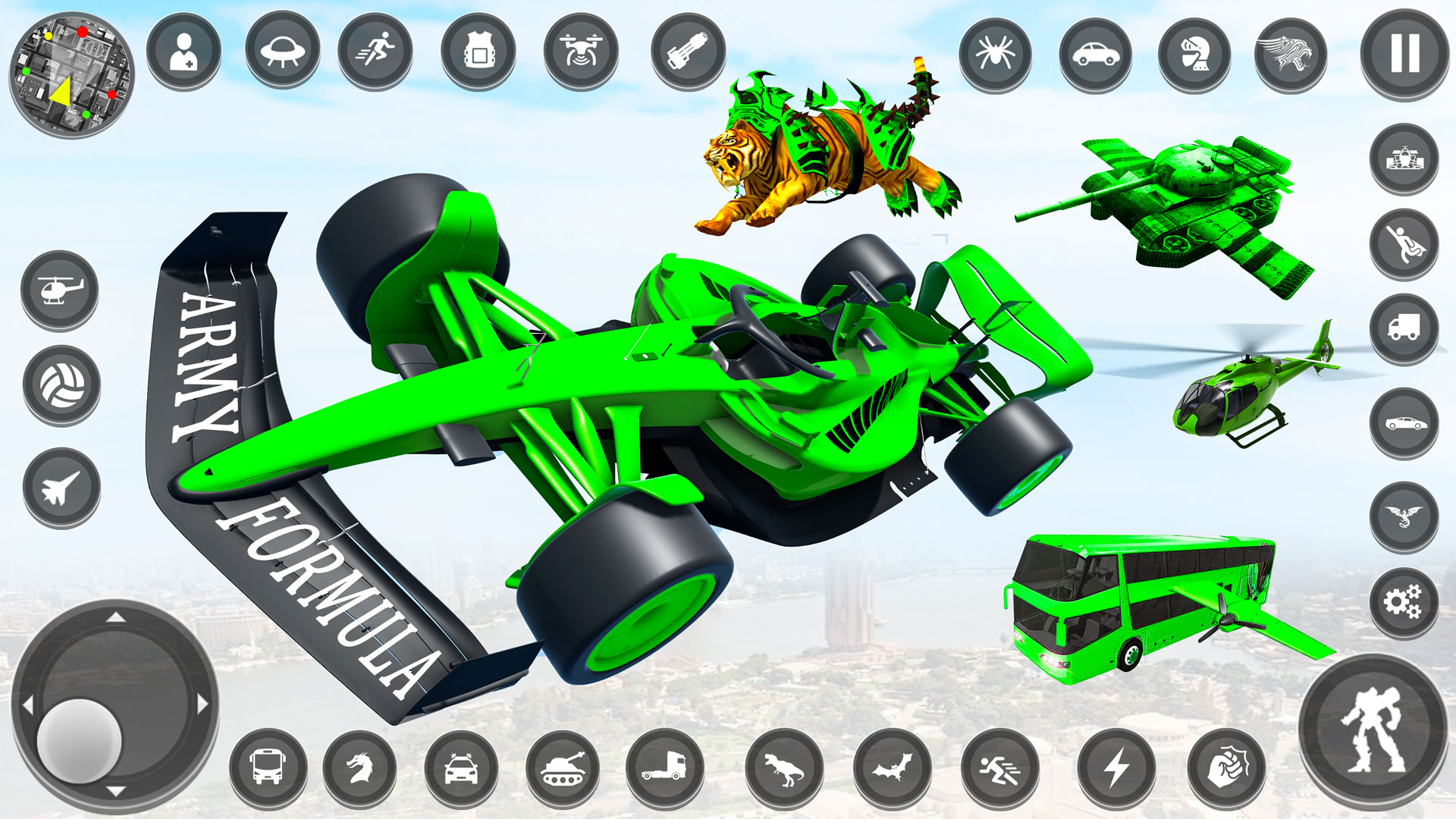 اسکرین شات 1 برنامه Army Tank Robot 3D Car Games