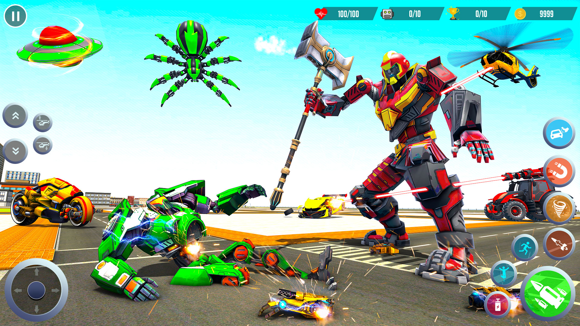 اسکرین شات 5 برنامه Robot Car Transform: Robot War