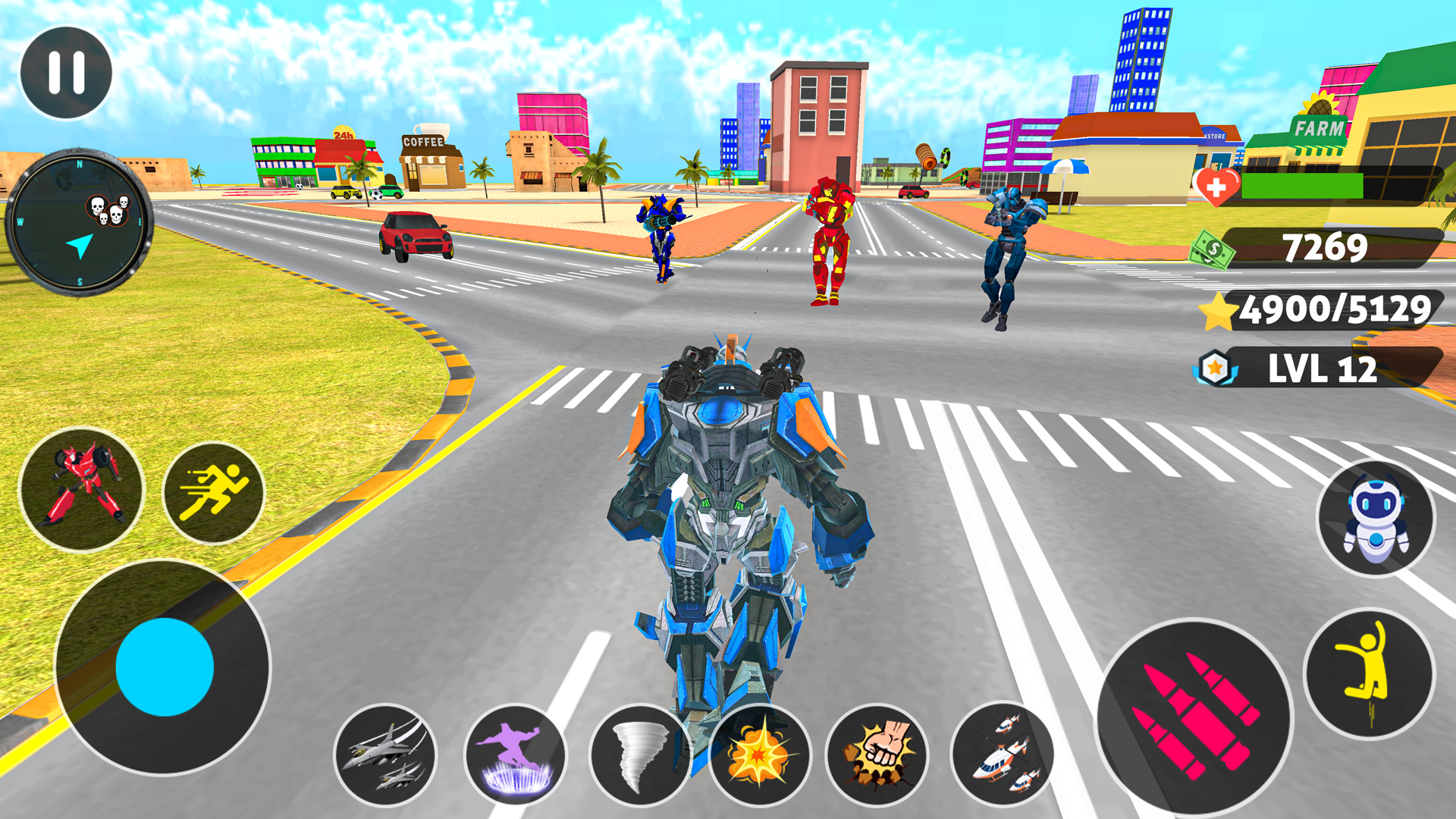اسکرین شات 2 برنامه Mech Robot Transforming Game