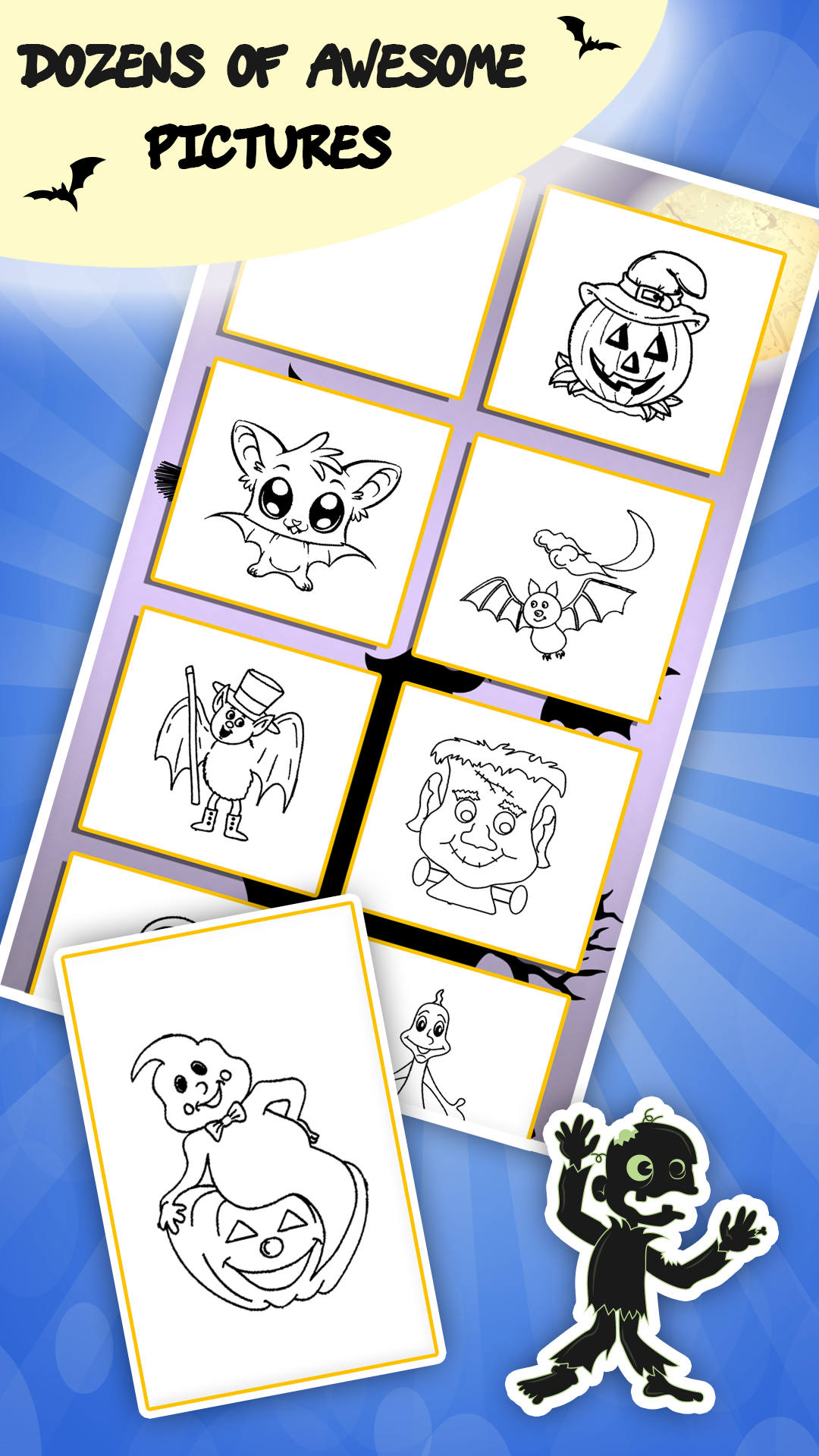 اسکرین شات 2 بازی Kids coloring book halloween