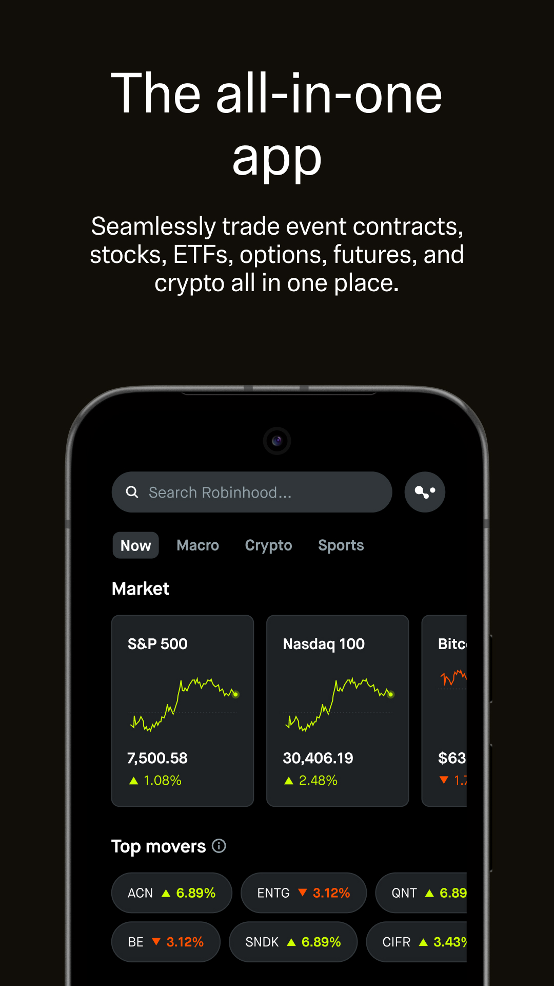 اسکرین شات 3 برنامه Robinhood: Trade Anything