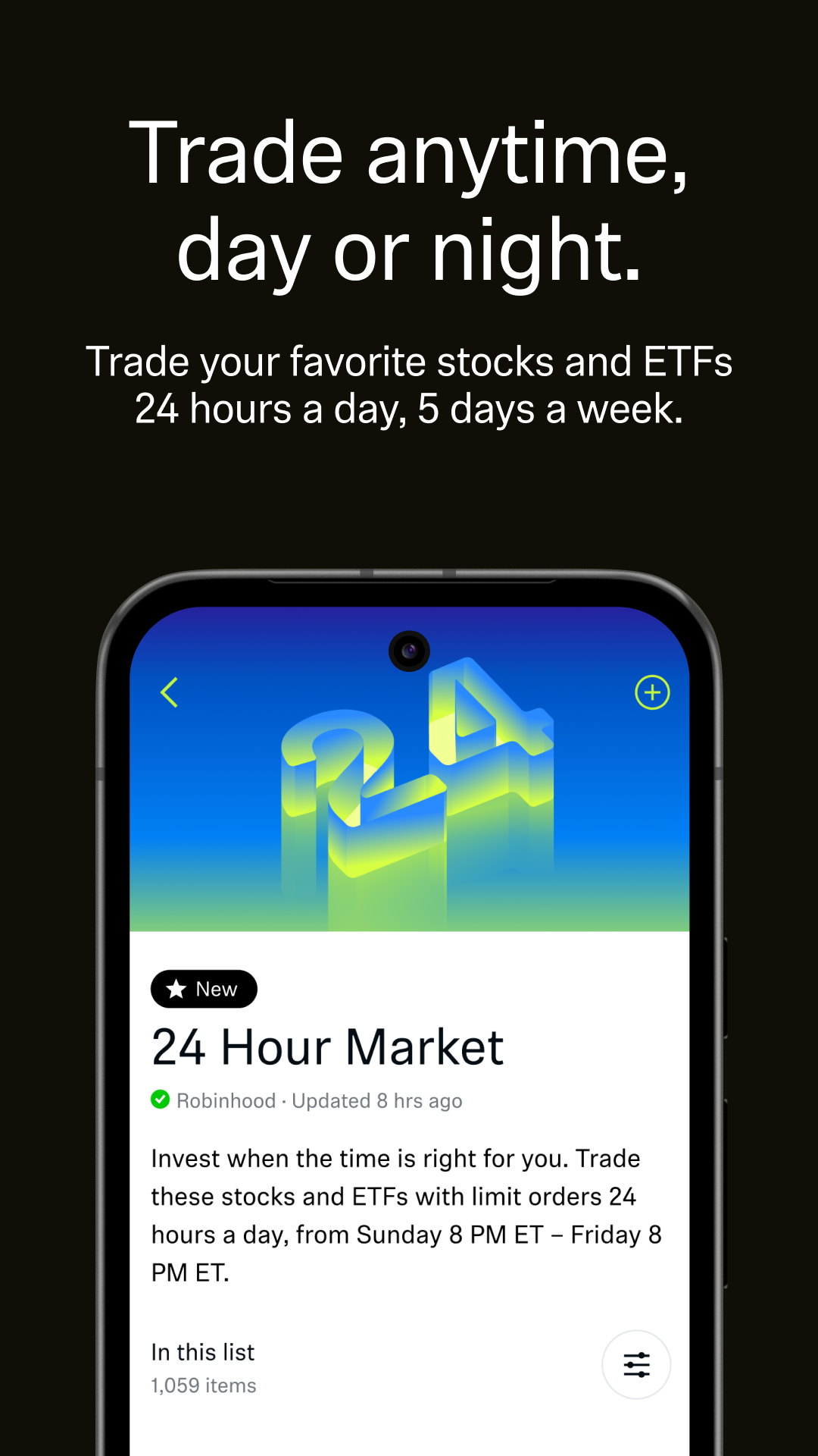 اسکرین شات 4 برنامه Robinhood: Trading & Investing