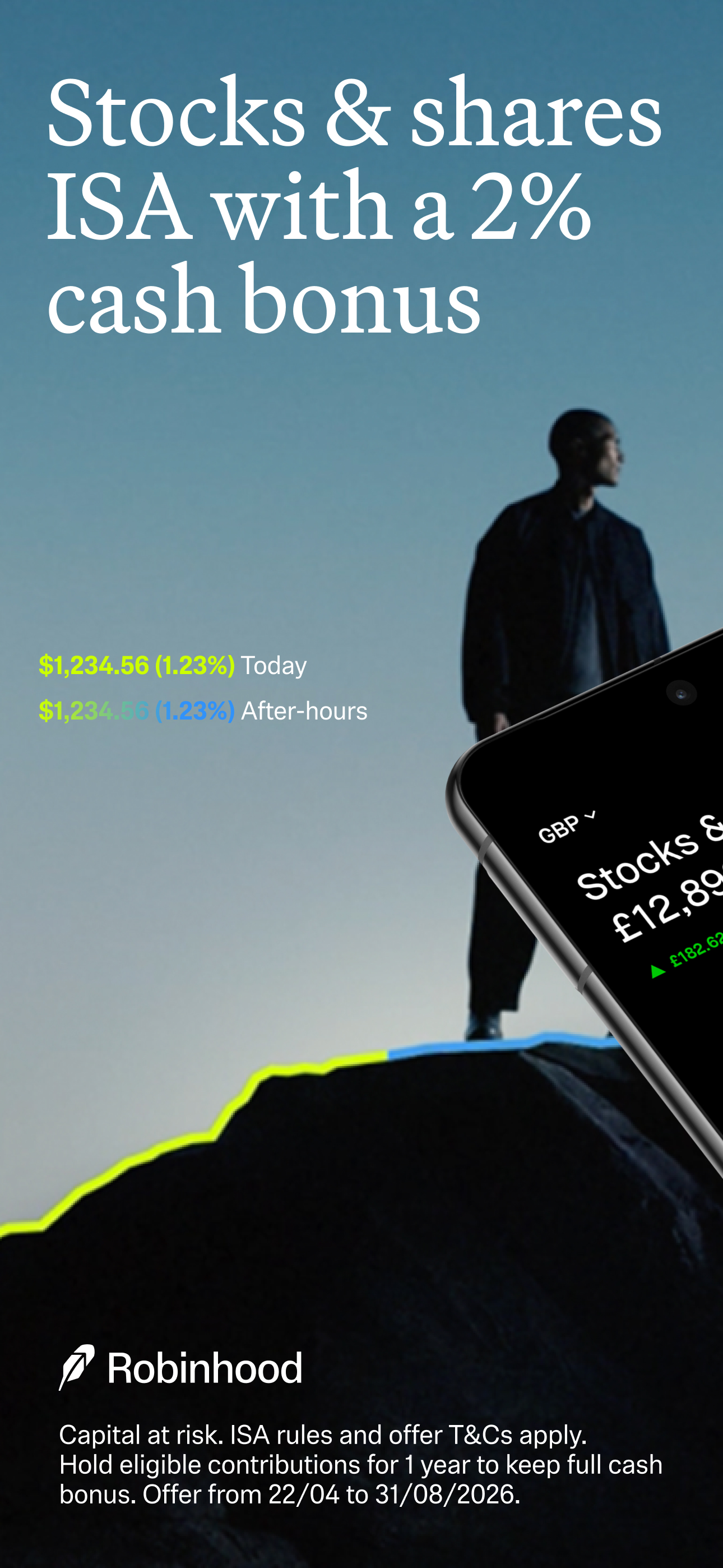 اسکرین شات 1 برنامه Robinhood Trading & Investing