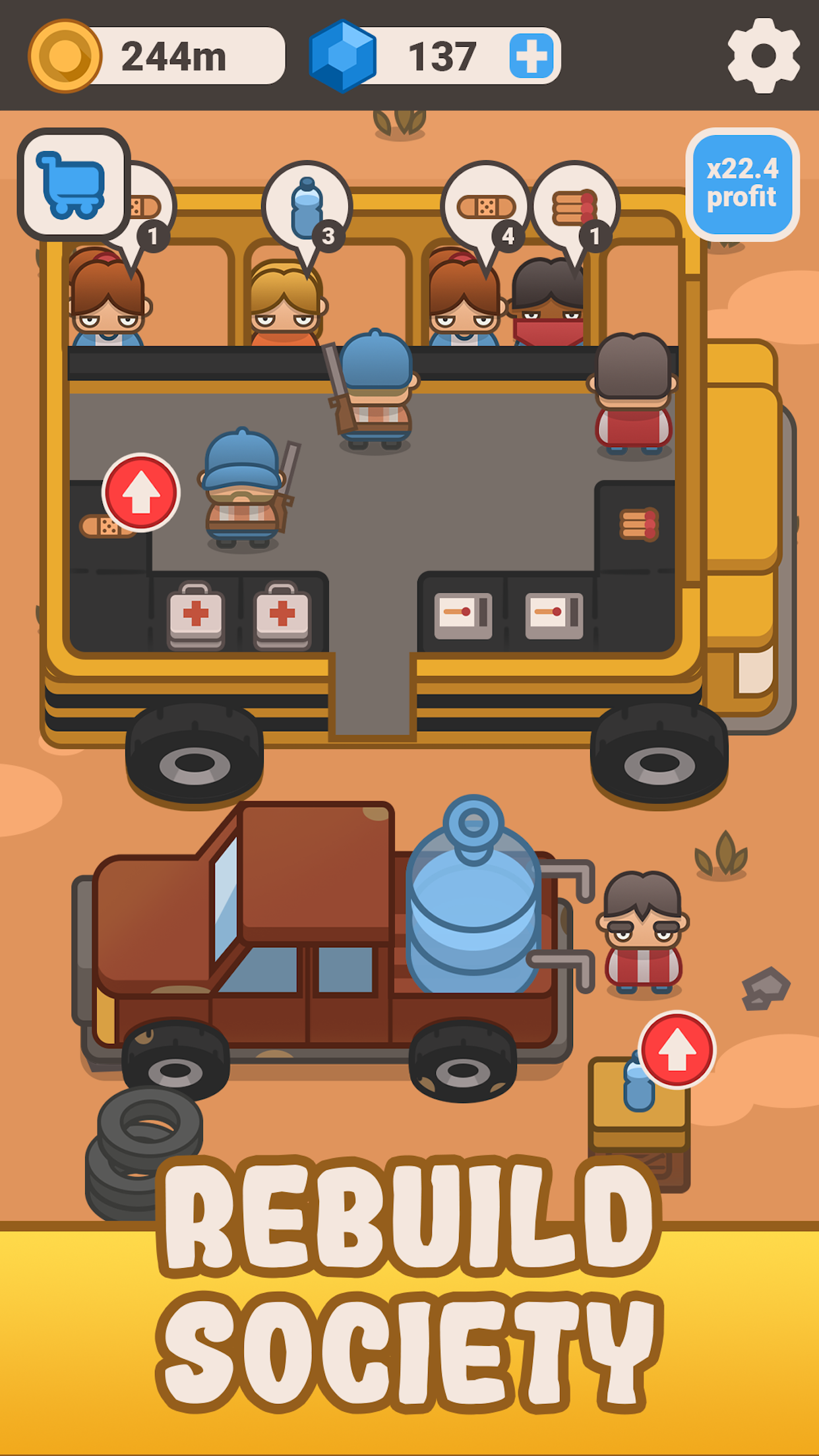 اسکرین شات 2 بازی Wasteland Trade: Idle Zombie