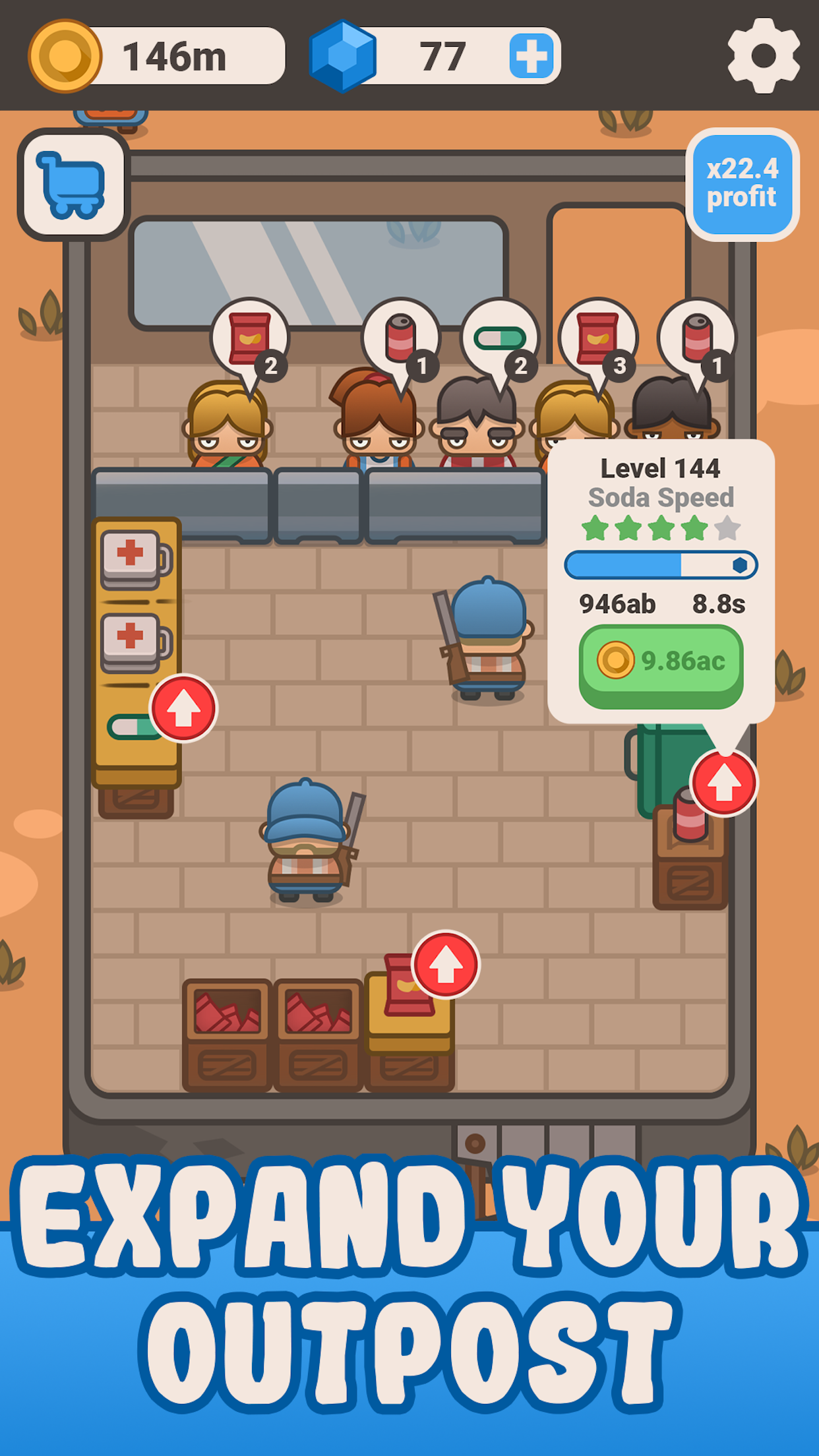 اسکرین شات 3 بازی Wasteland Trade: Idle Zombie