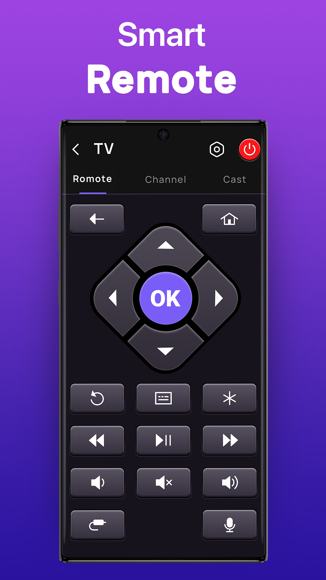 اسکرین شات 1 برنامه TV Remote Control for TV APP