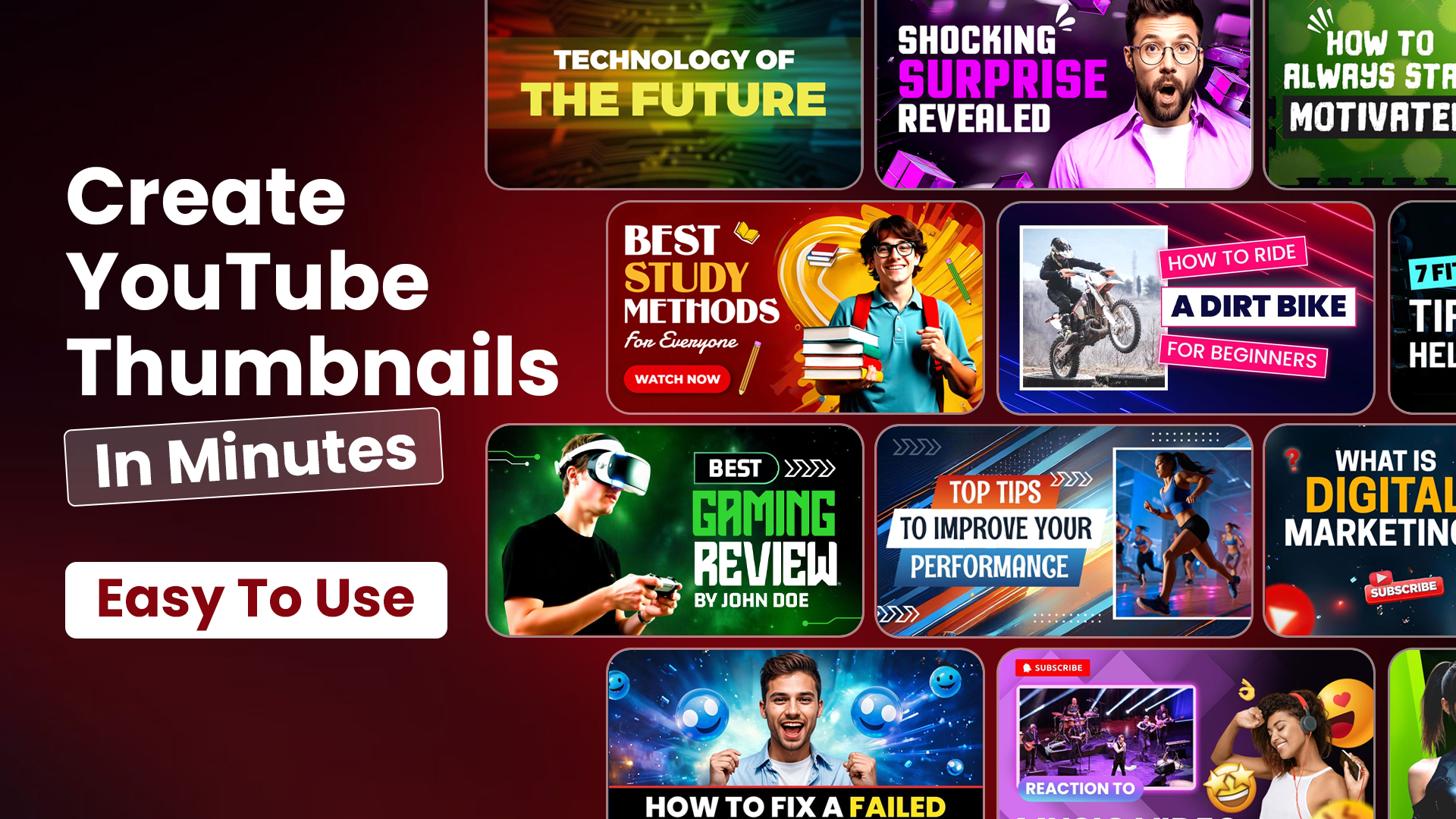 اسکرین شات 1 برنامه Thumbnail Maker, Banner Maker