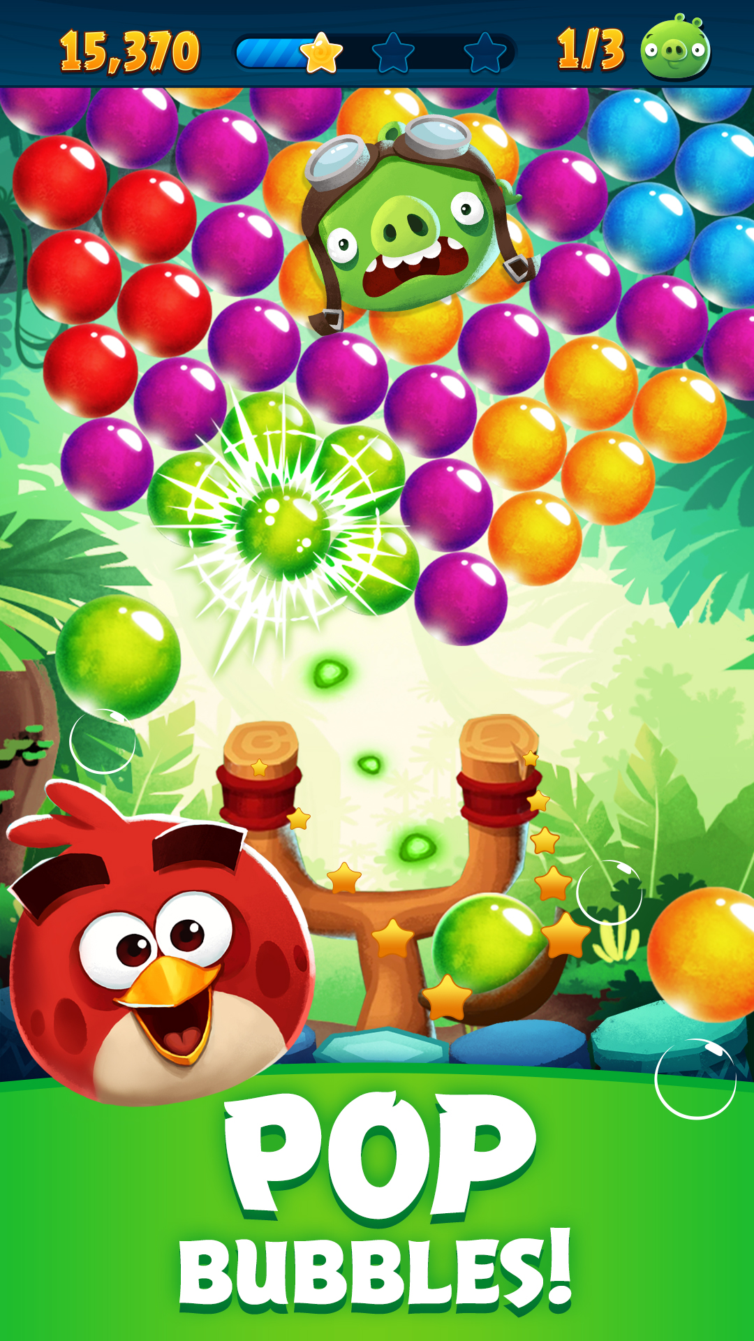 اسکرین شات 1 بازی Angry Birds POP Bubble Shooter
