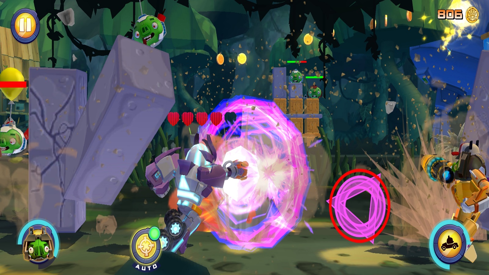 اسکرین شات 4 بازی انگری بردز ترانسفورمرز | نسخه مود شده