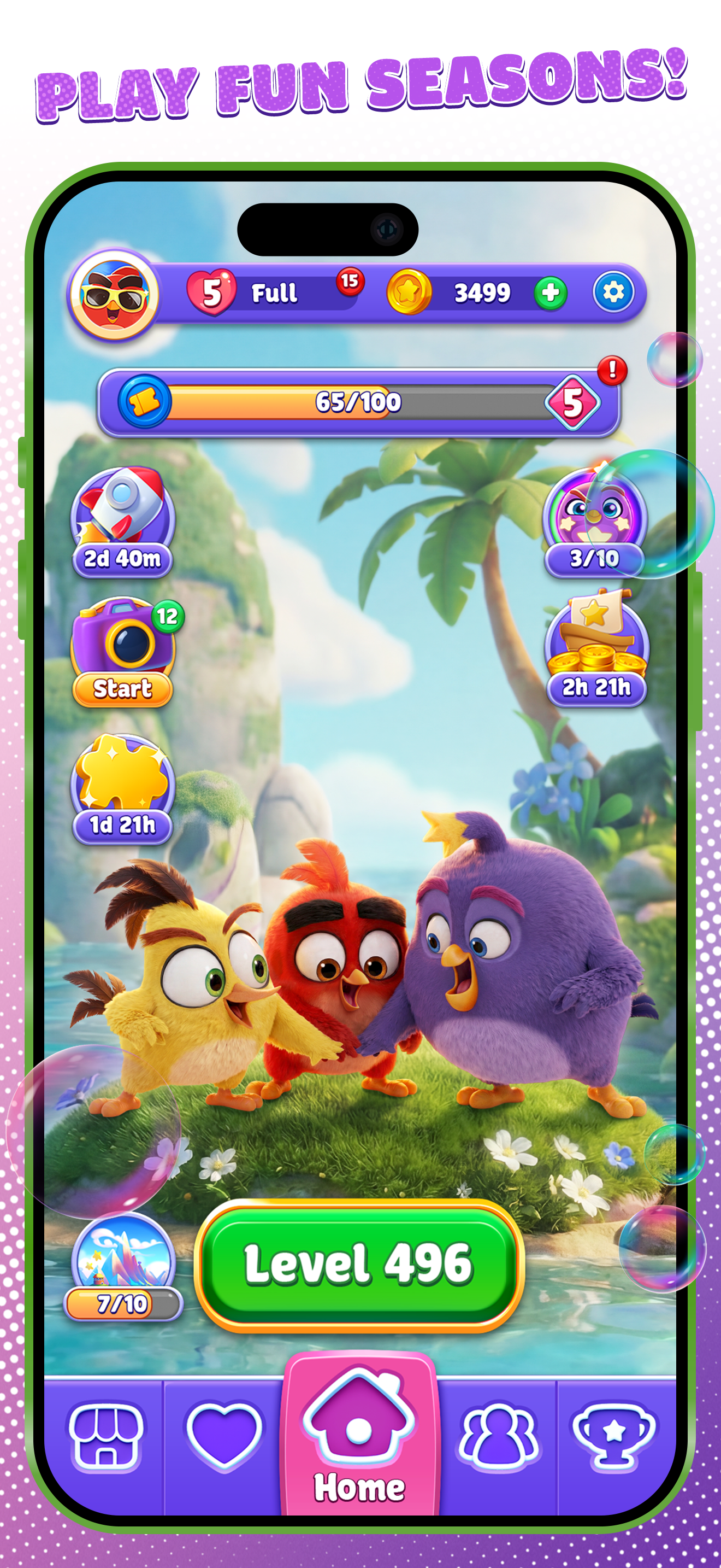 اسکرین شات 3 بازی Angry Birds Dream Blast