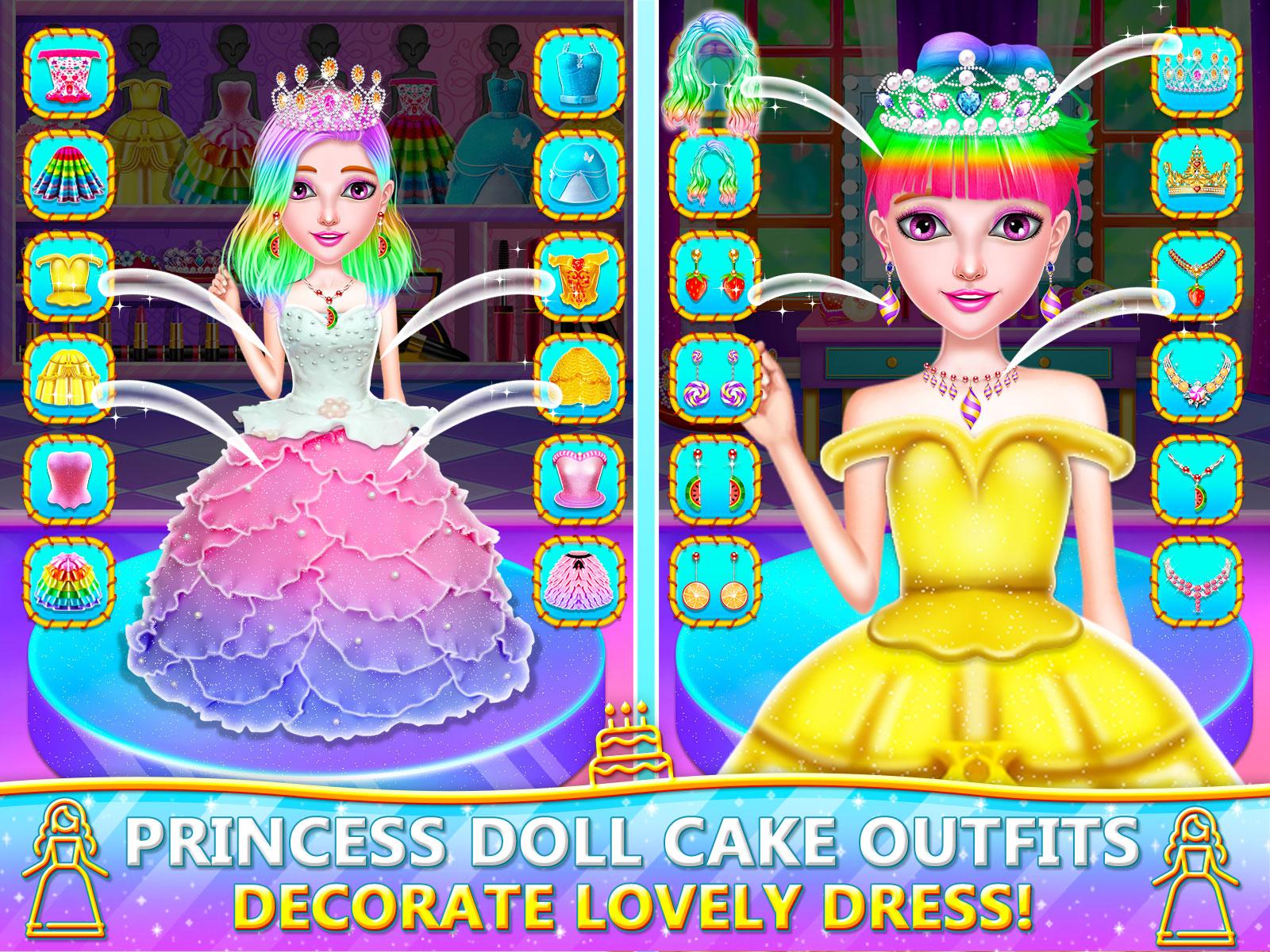 اسکرین شات 3 برنامه Princess Cake Cooking Games