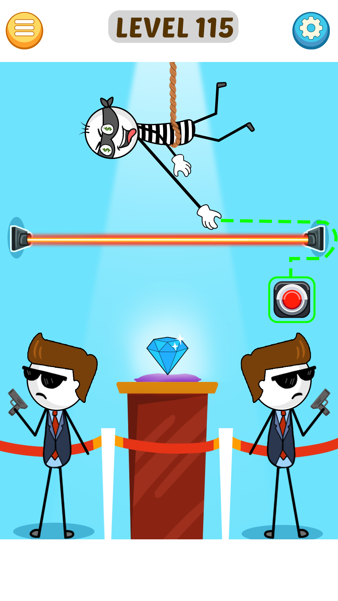 اسکرین شات 8 بازی Stickman Robber Puzzle Game