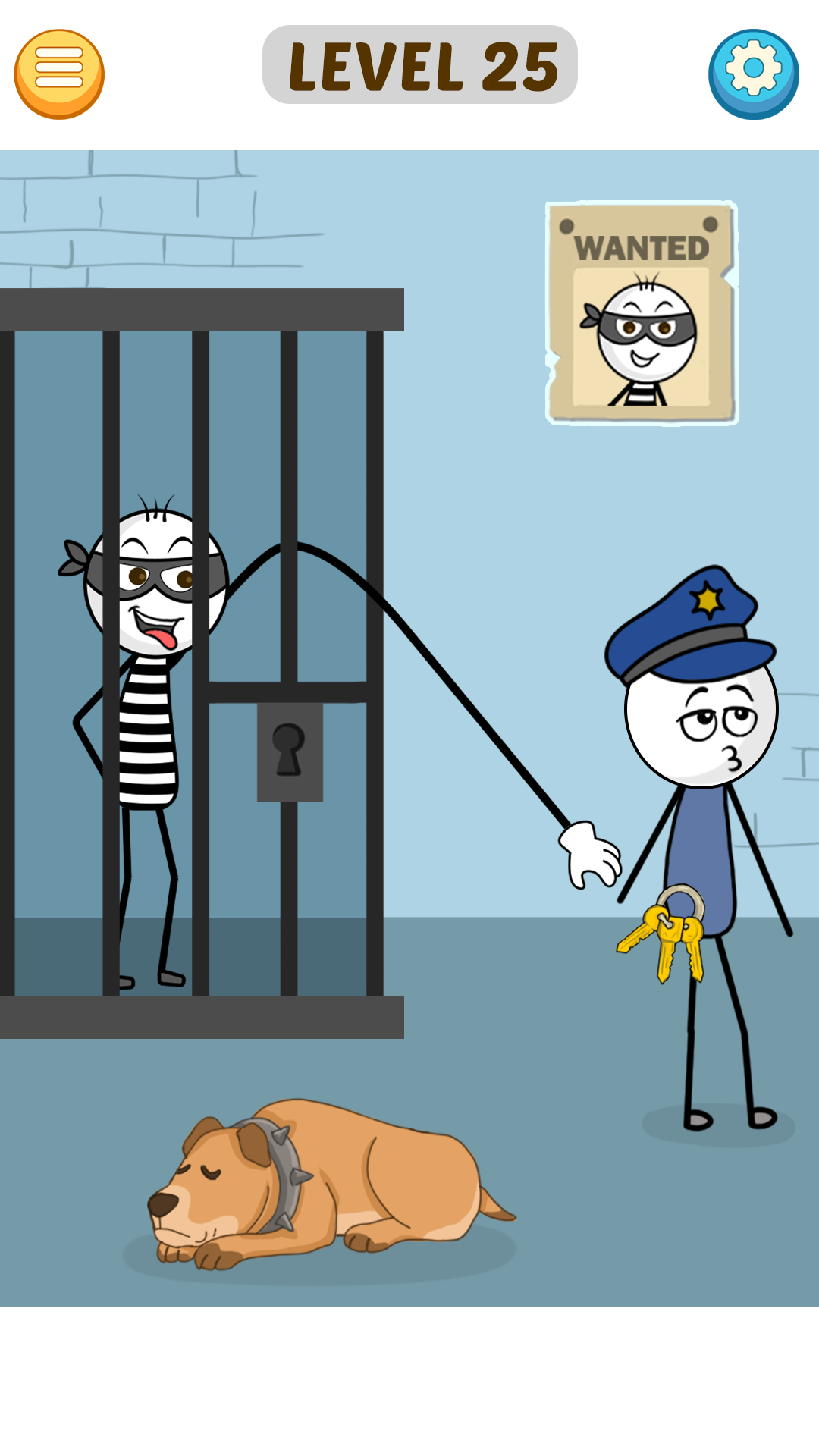 اسکرین شات 4 بازی Stickman Robber Puzzle Game