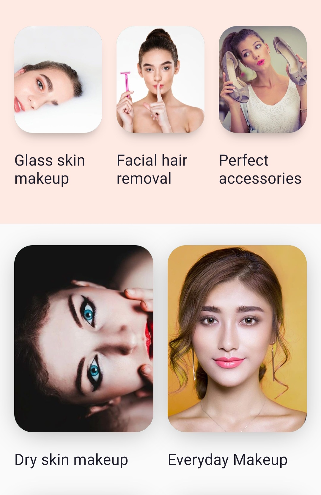 اسکرین شات 6 برنامه Beauty Tips & Makeup Guide