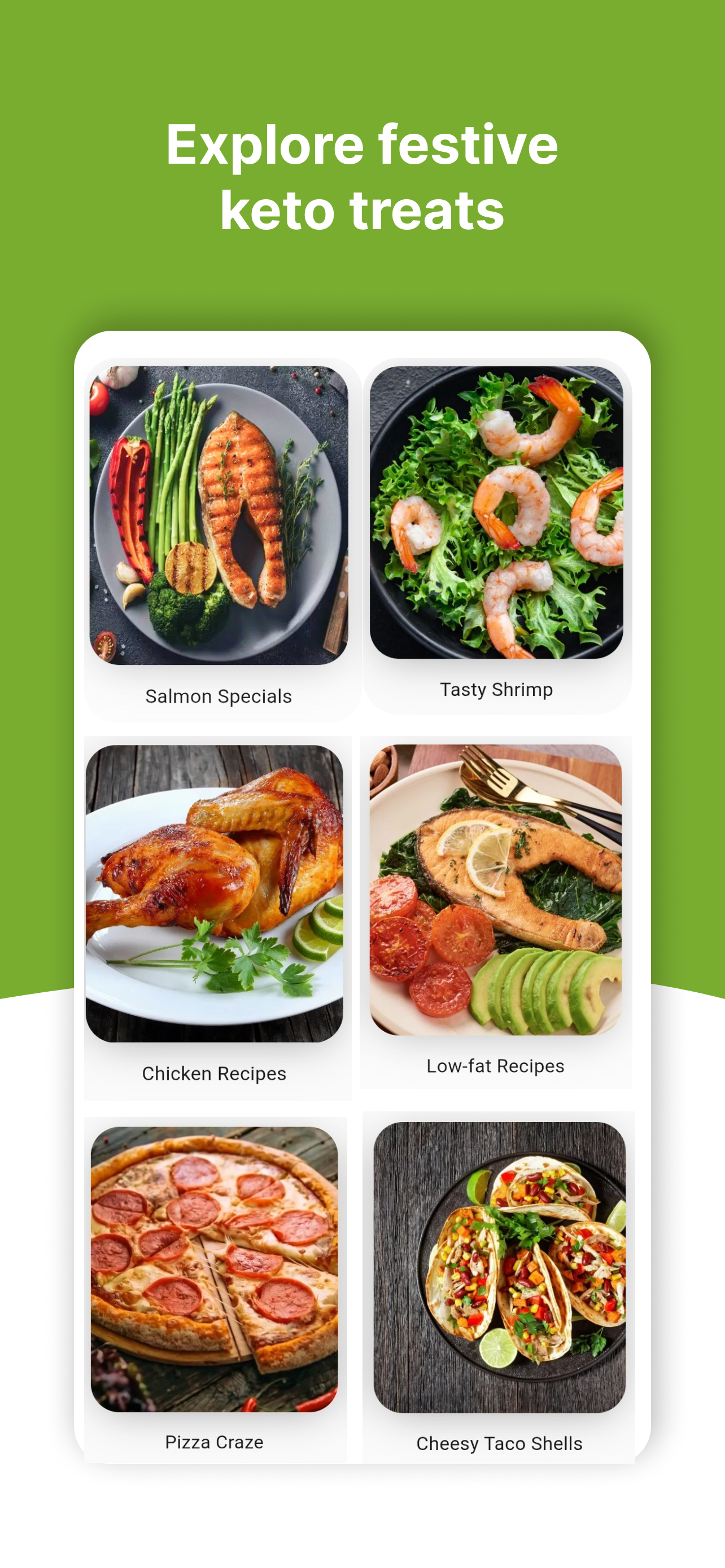 اسکرین شات 2 برنامه Keto Recipes : Keto Diet App