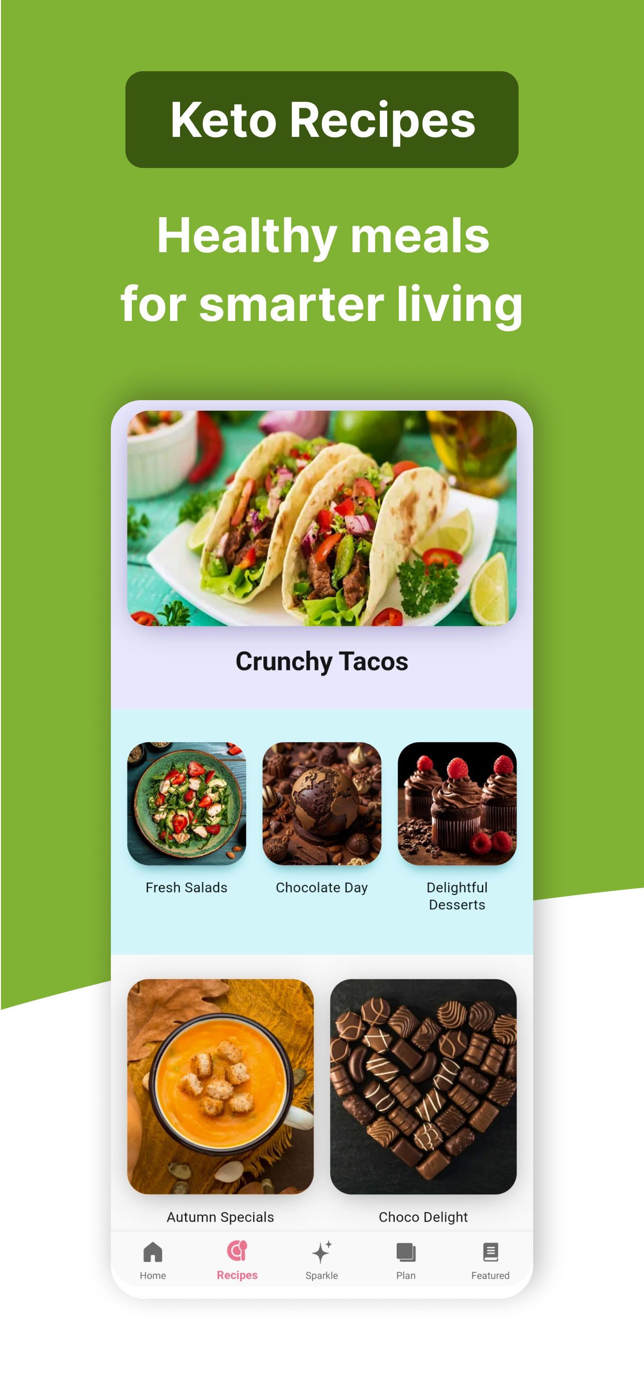 اسکرین شات 1 برنامه Keto Recipes : Keto Diet App
