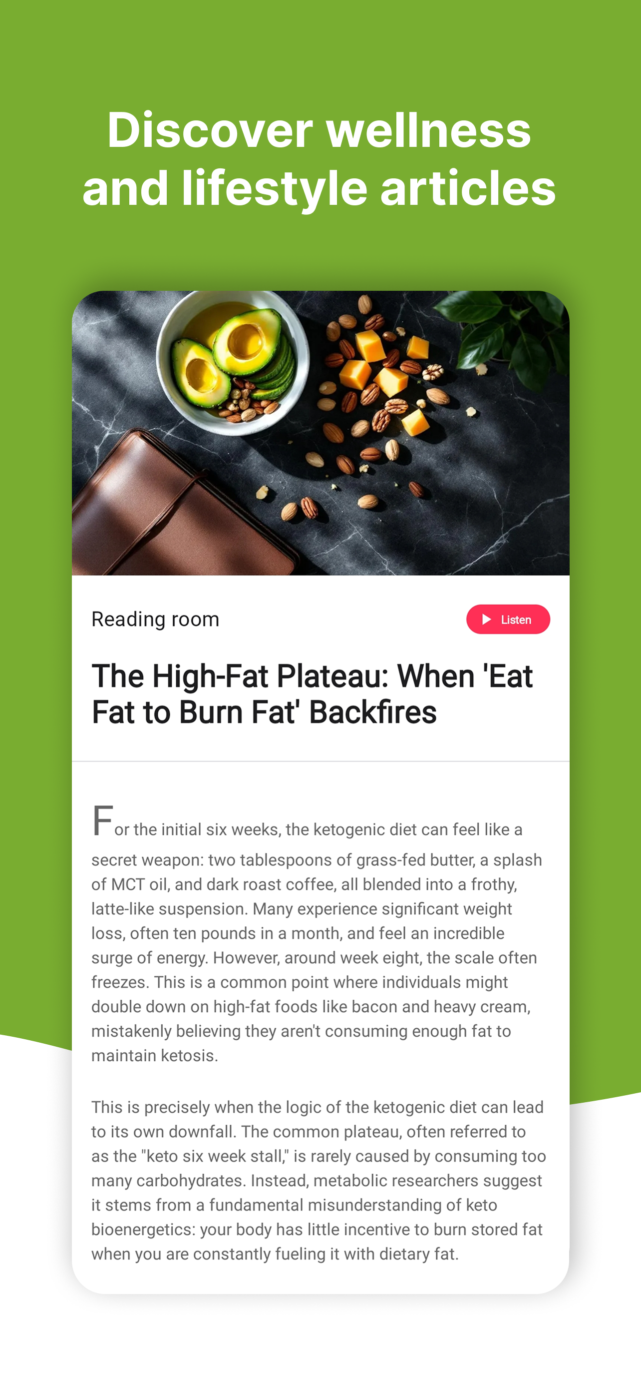 اسکرین شات 4 برنامه Keto Recipes : Keto Diet App