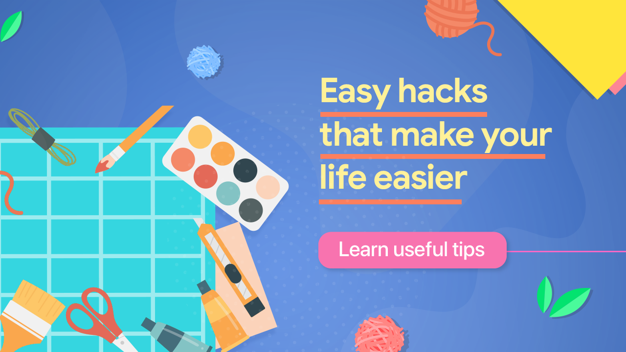 اسکرین شات 1 برنامه Life Hacks & DIY Tips