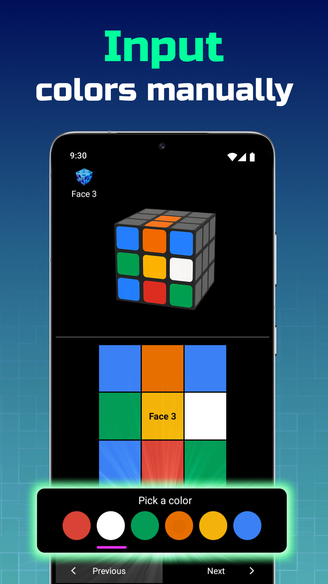 اسکرین شات 3 بازی Cube Solver Scanner: 3x3 Cube