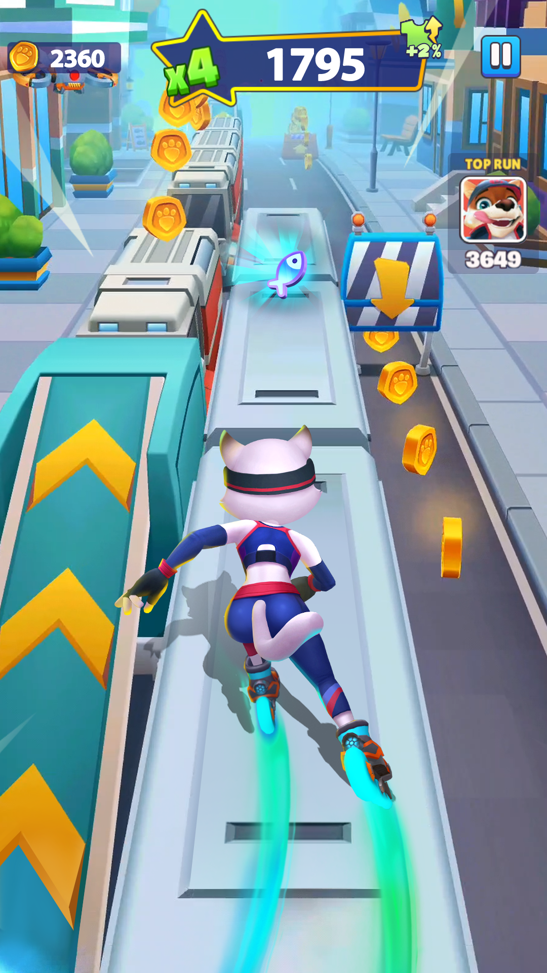 اسکرین شات 2 بازی Runner Heroes: Endless Skating