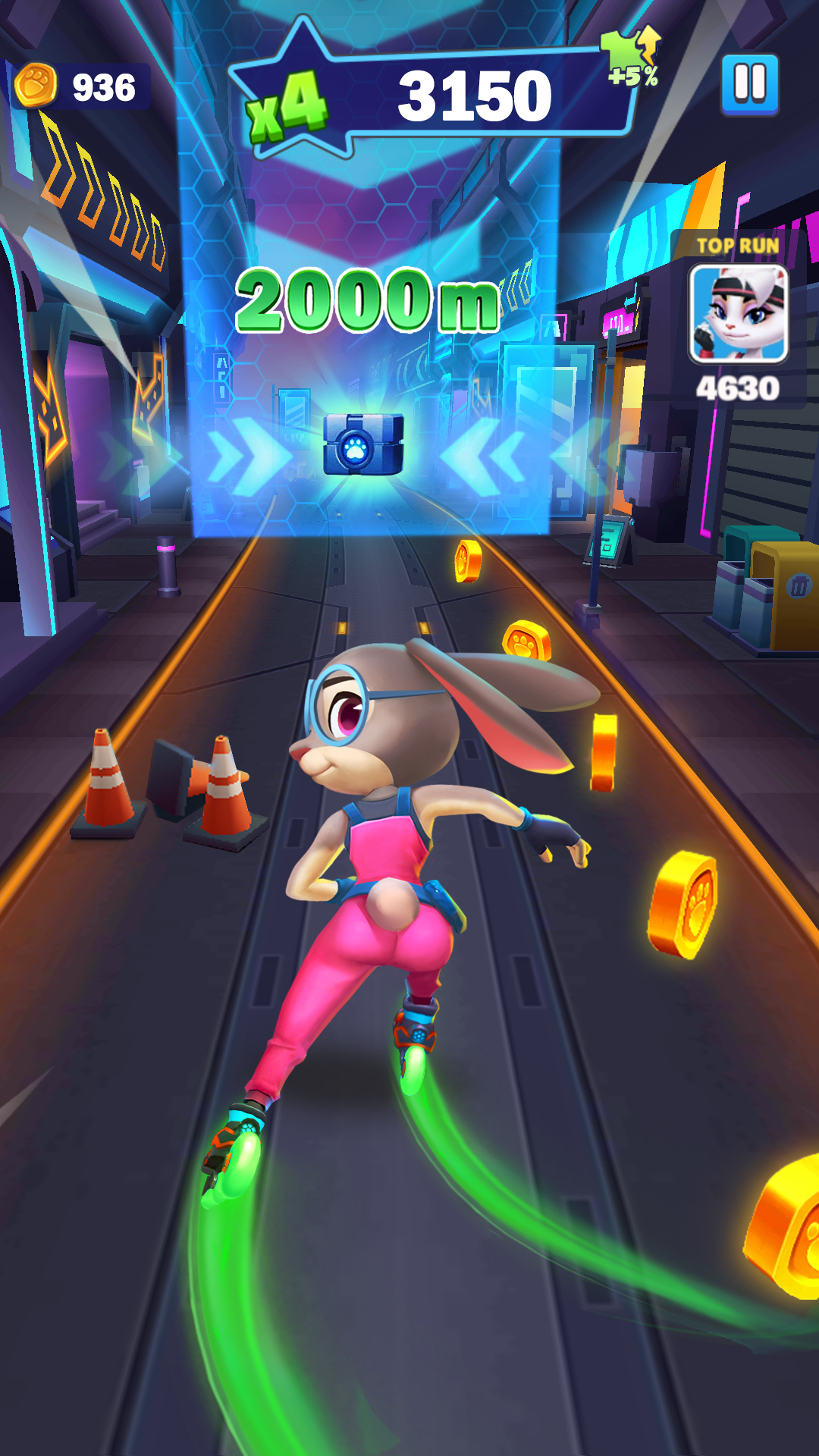 اسکرین شات 4 بازی Runner Heroes: Endless Skating
