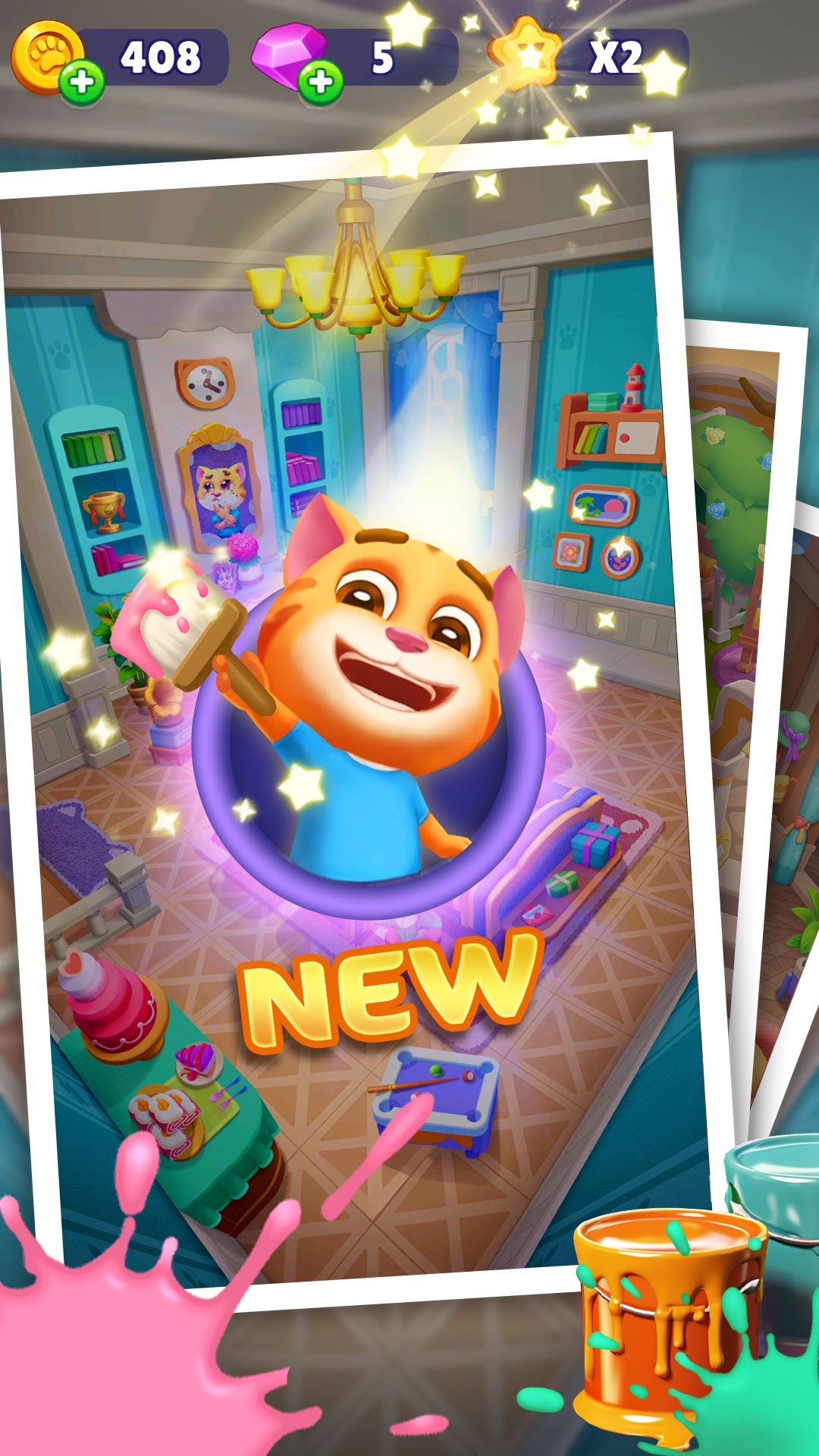 اسکرین شات 3 بازی Running Pet: Dec Rooms