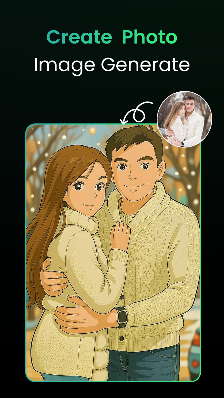 اسکرین شات 2 برنامه AI Anime Effect Video Maker